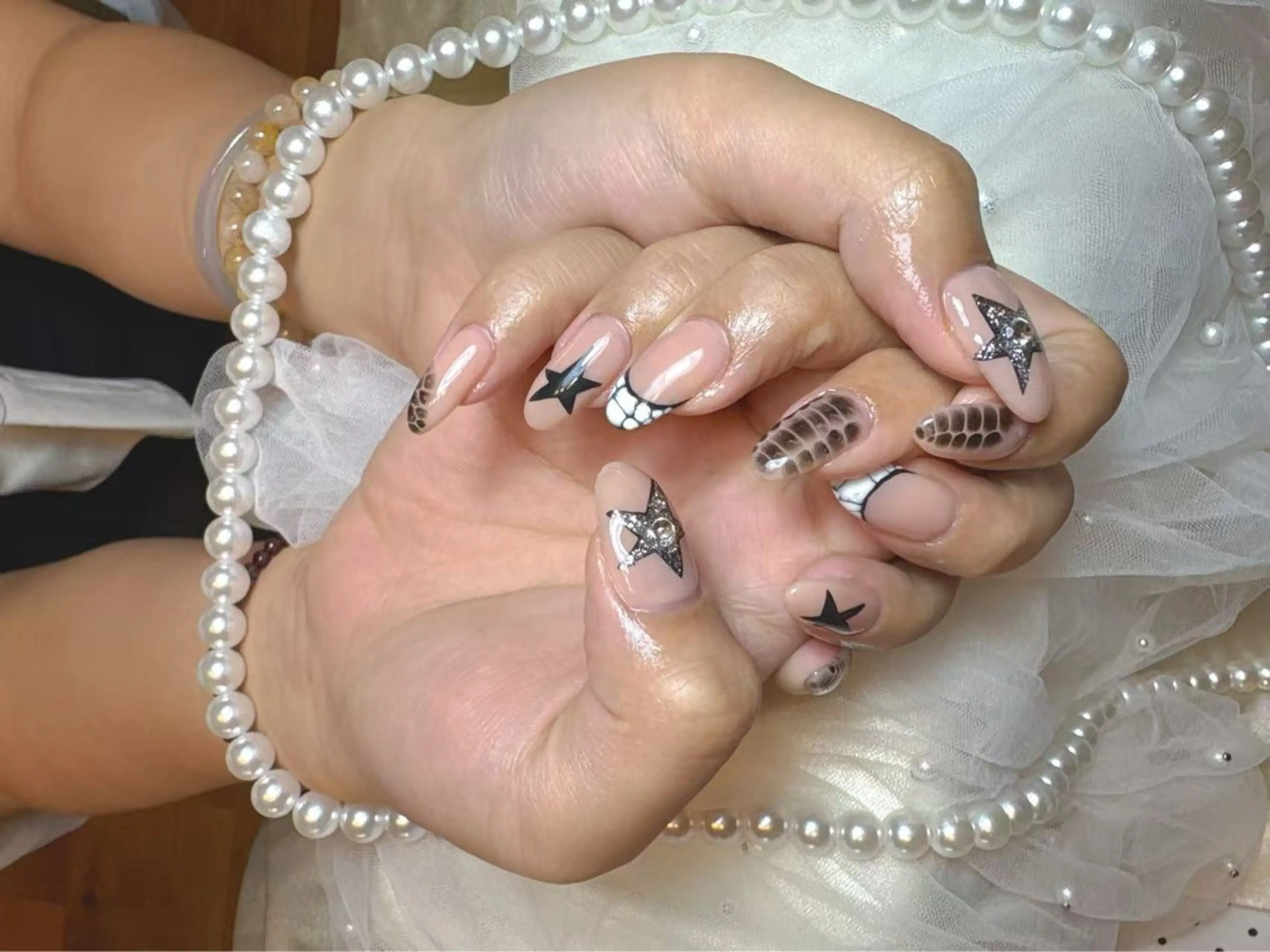 ネイル アートネイル 持ち込み ニュアンスネイル シンプルネイル リセス 高田馬場💎のネイルデザイン
