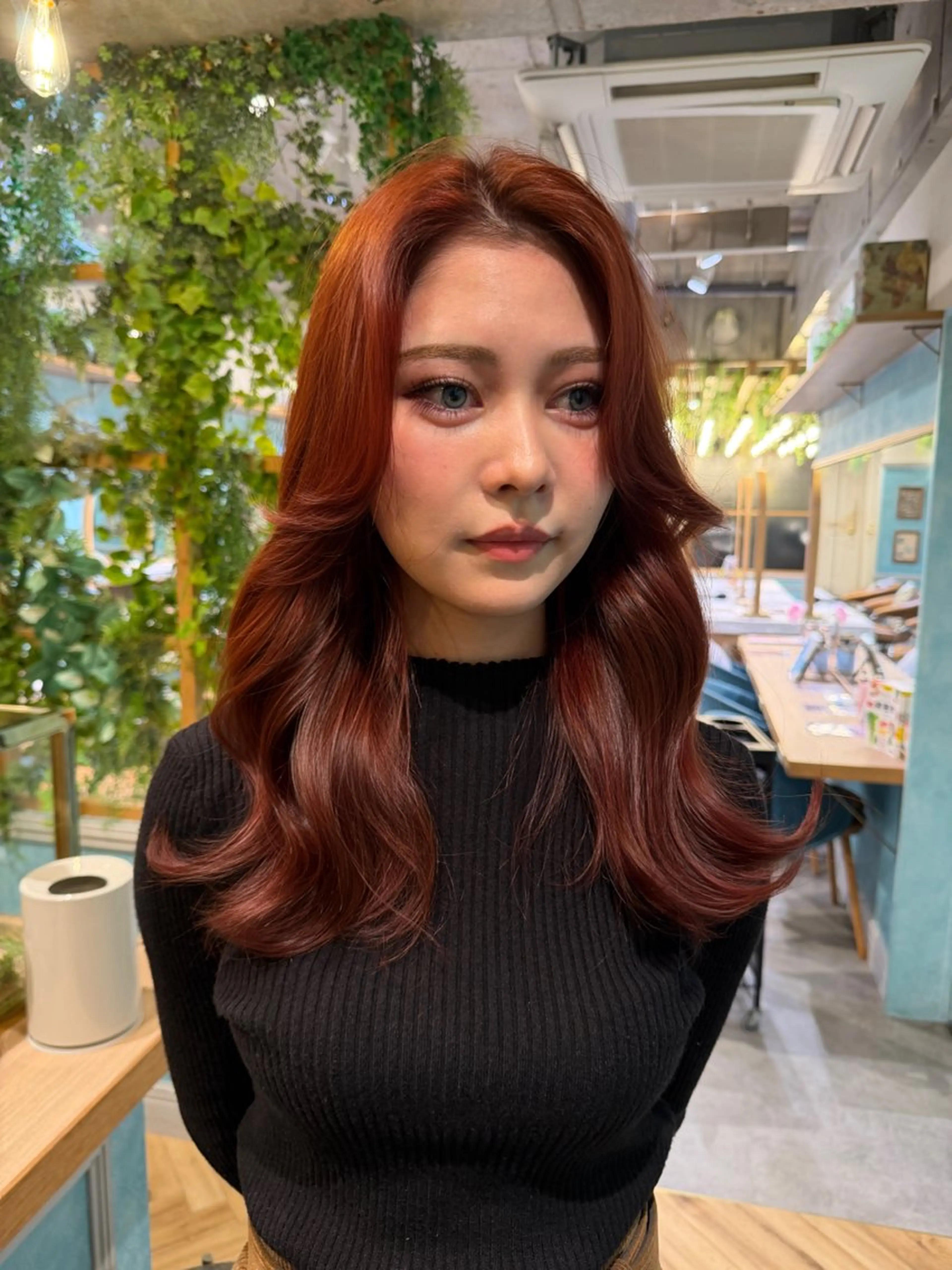 セミロング カラー カット ヘアカラー トリートメント ❤️ブリーチ/暖色/ カラー/大宮のヘアスタイル