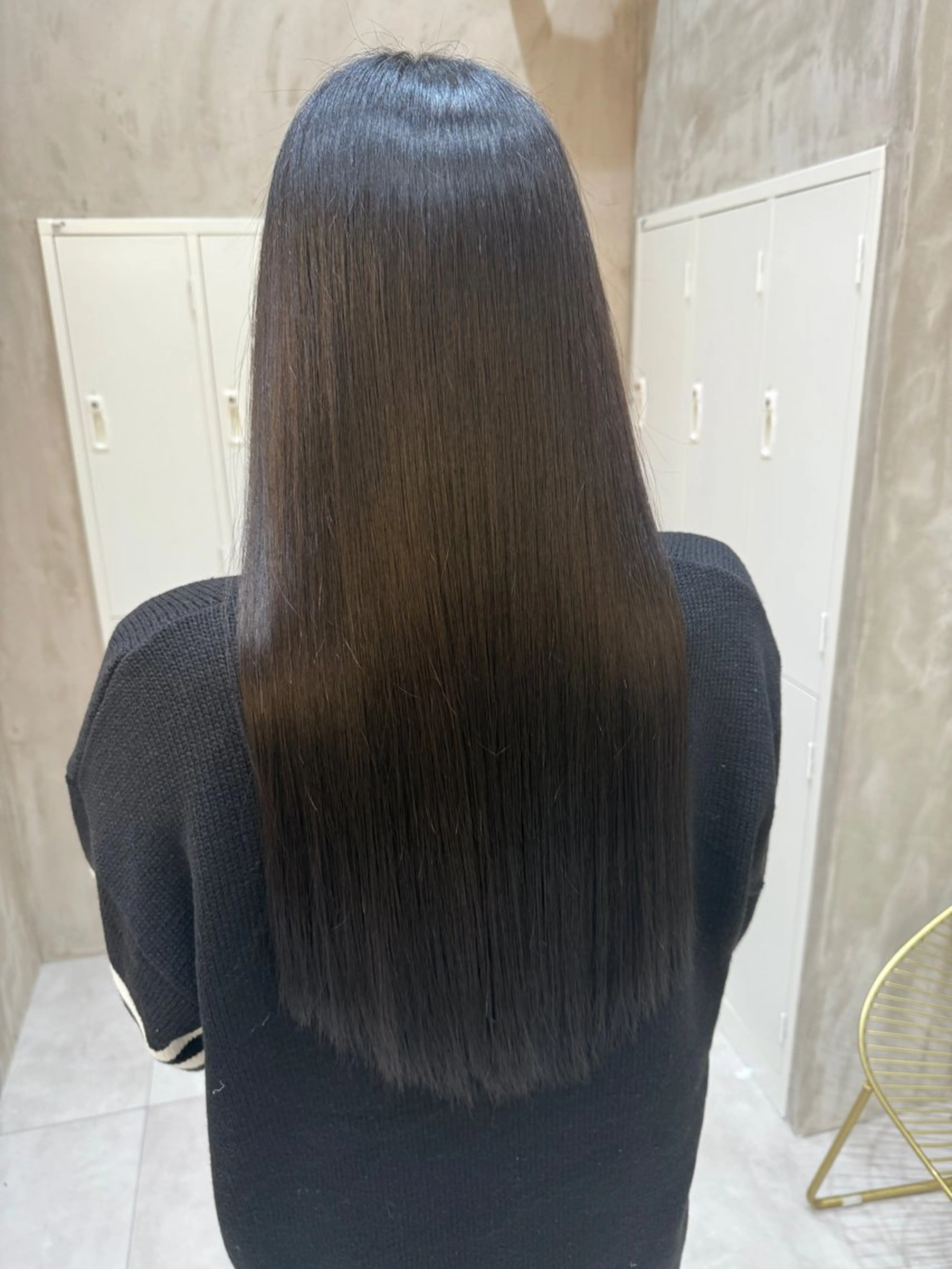 ロング カット 縮毛矯正 トリートメント ✨赤味消しカラー✨ 韓国ヘア/古川恭平のヘアスタイル