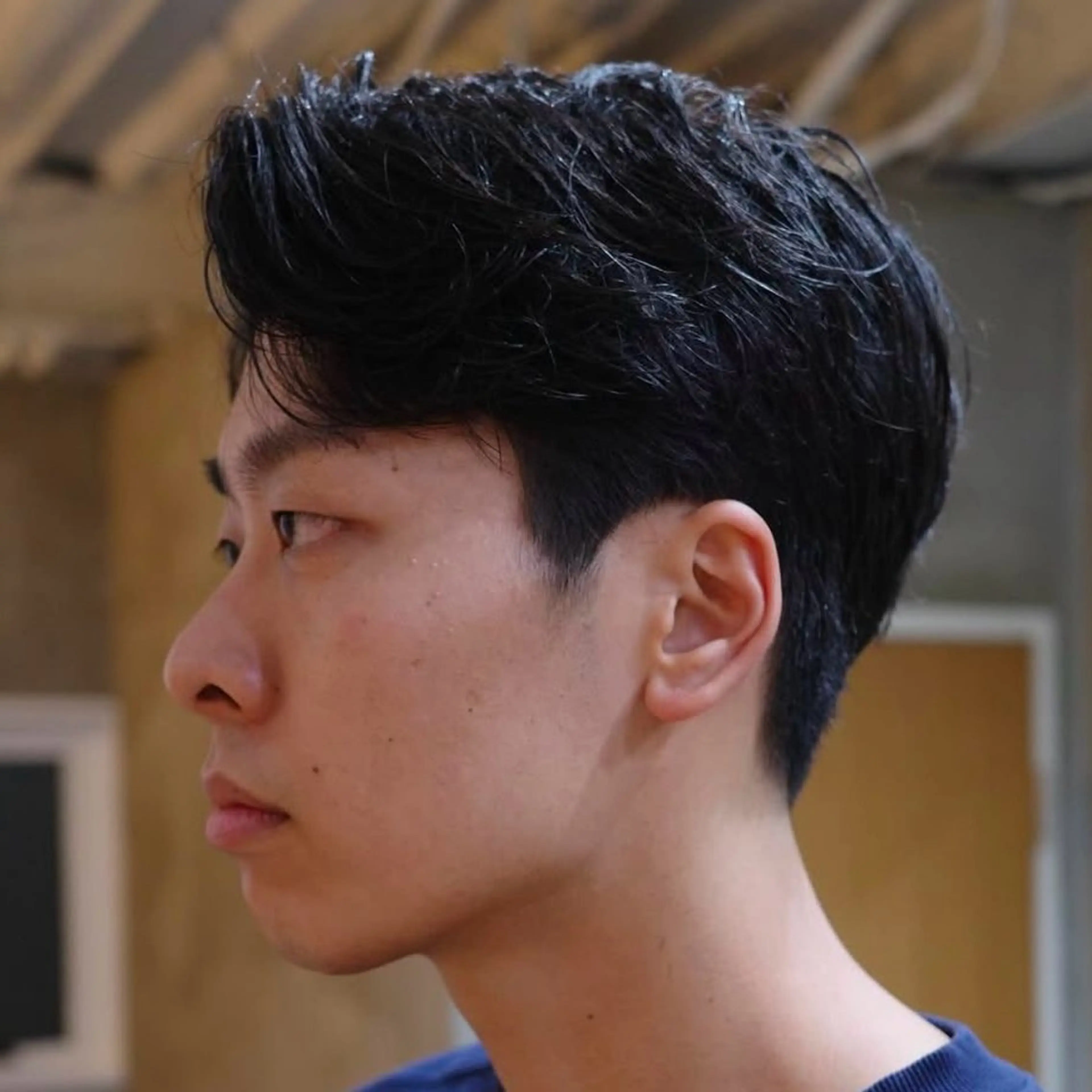 ショート メンズ センターパート メンズショート 刈り上げ ショートヘア 🌿ボブ パーマ高橋啓太🌿のヘアスタイル