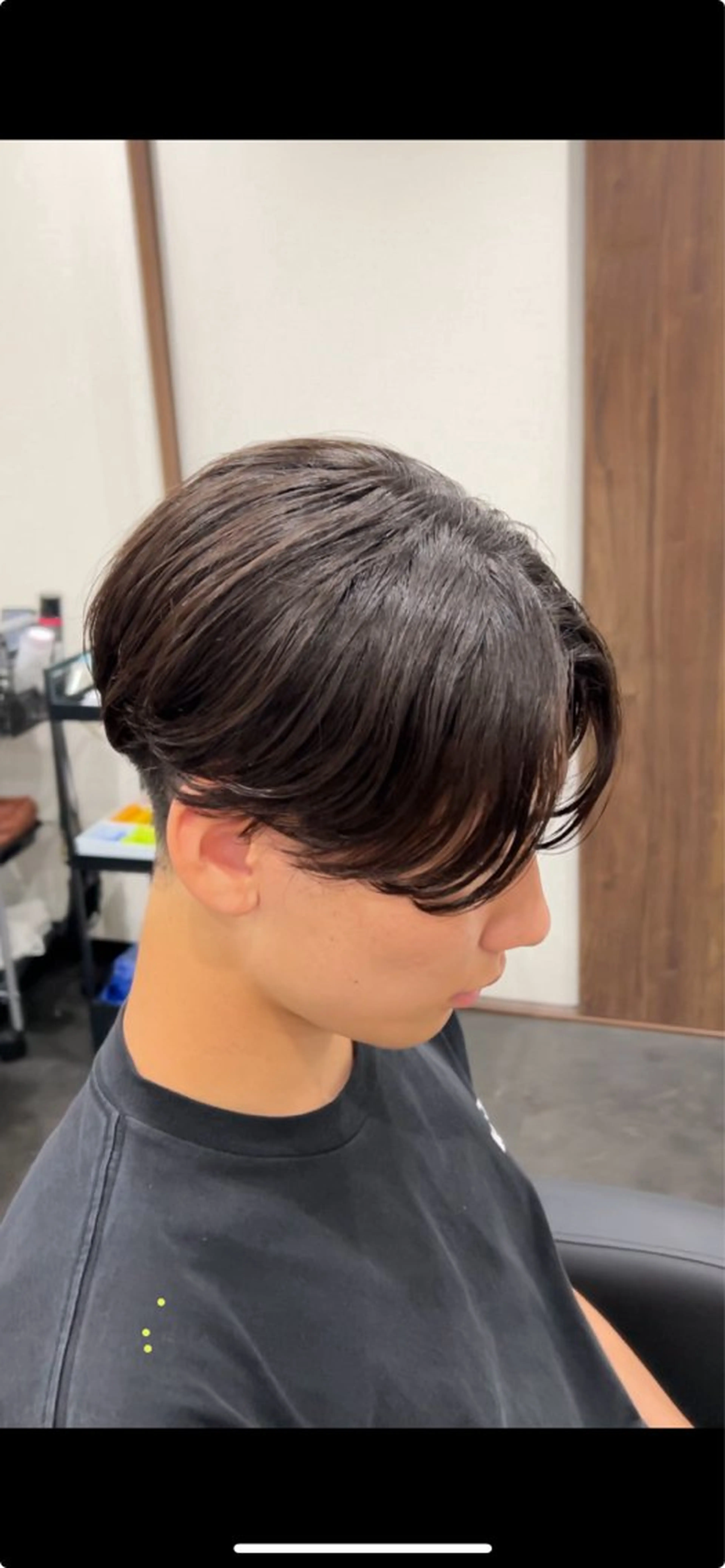 ミディアム メンズ 縮毛矯正 福井 太暉のヘアスタイル