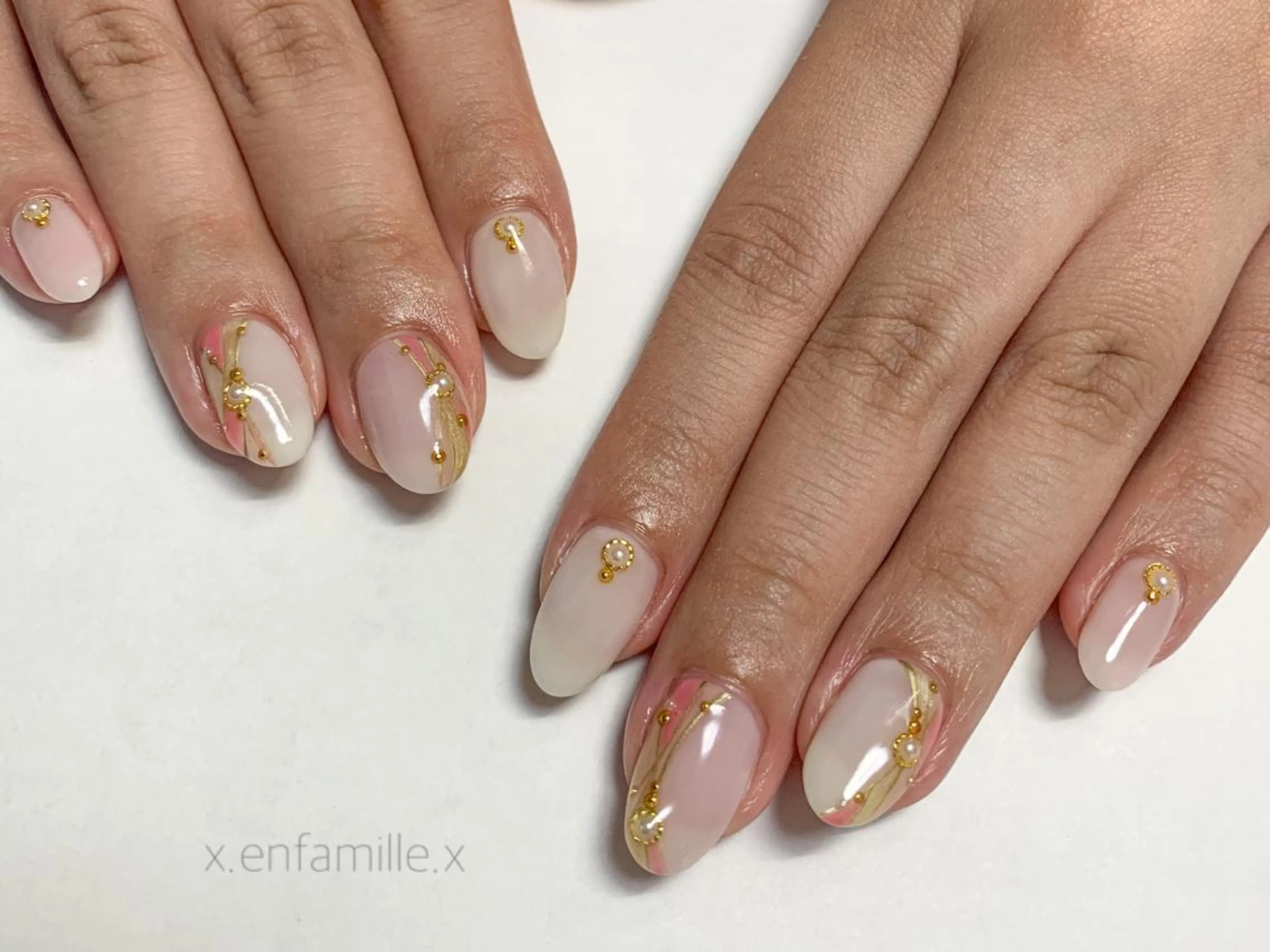 ネイル ハンドネイル nail salon en familleのネイルデザイン