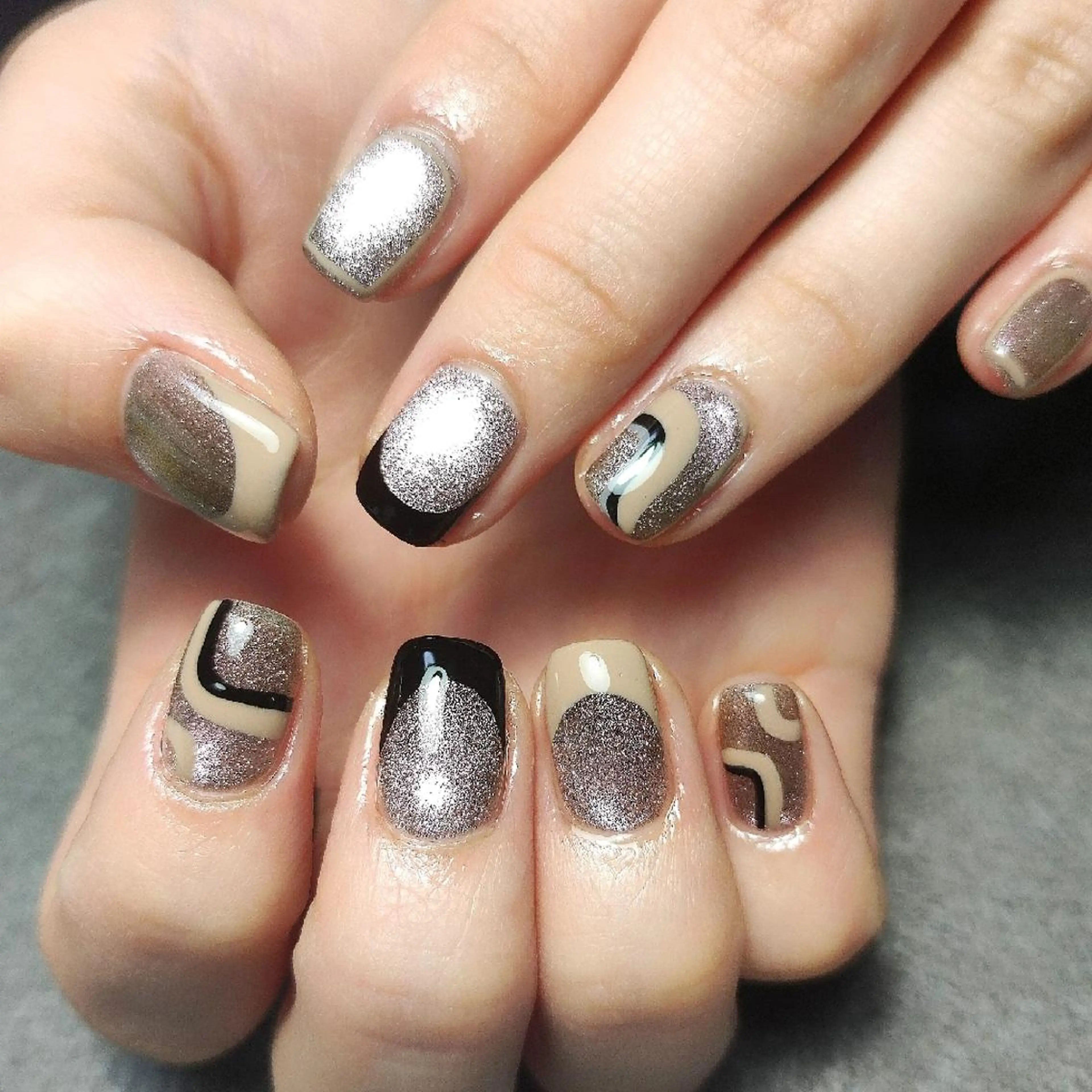 ネイル マグネットネイル ハンドネイル 個人サロン saltnailのネイルデザイン