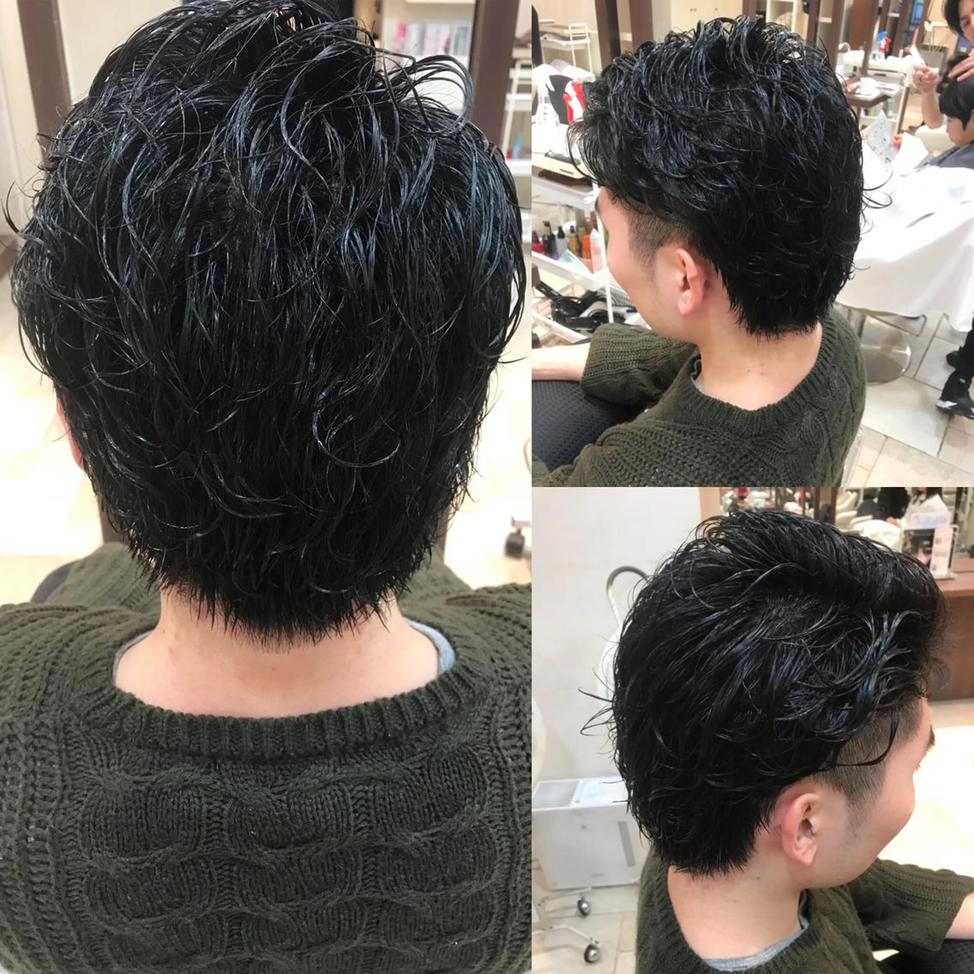 ミディアム パーマ 島袋 ナオユキのヘアスタイル