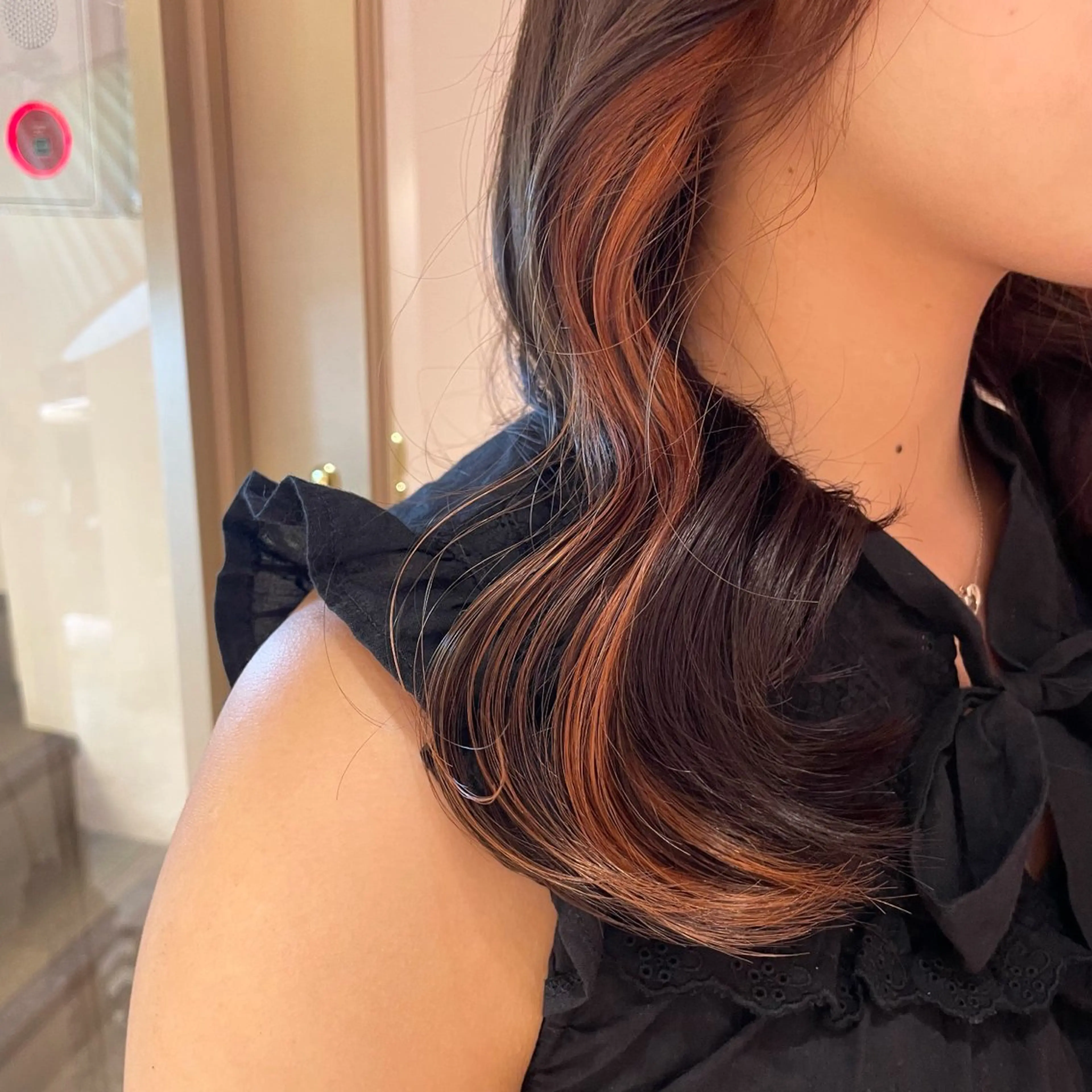 ロング ヘアカラー トリートメント ヘッドスパ マホ/日吉/髪質改善 /レイヤー/ガーリーのヘアスタイル