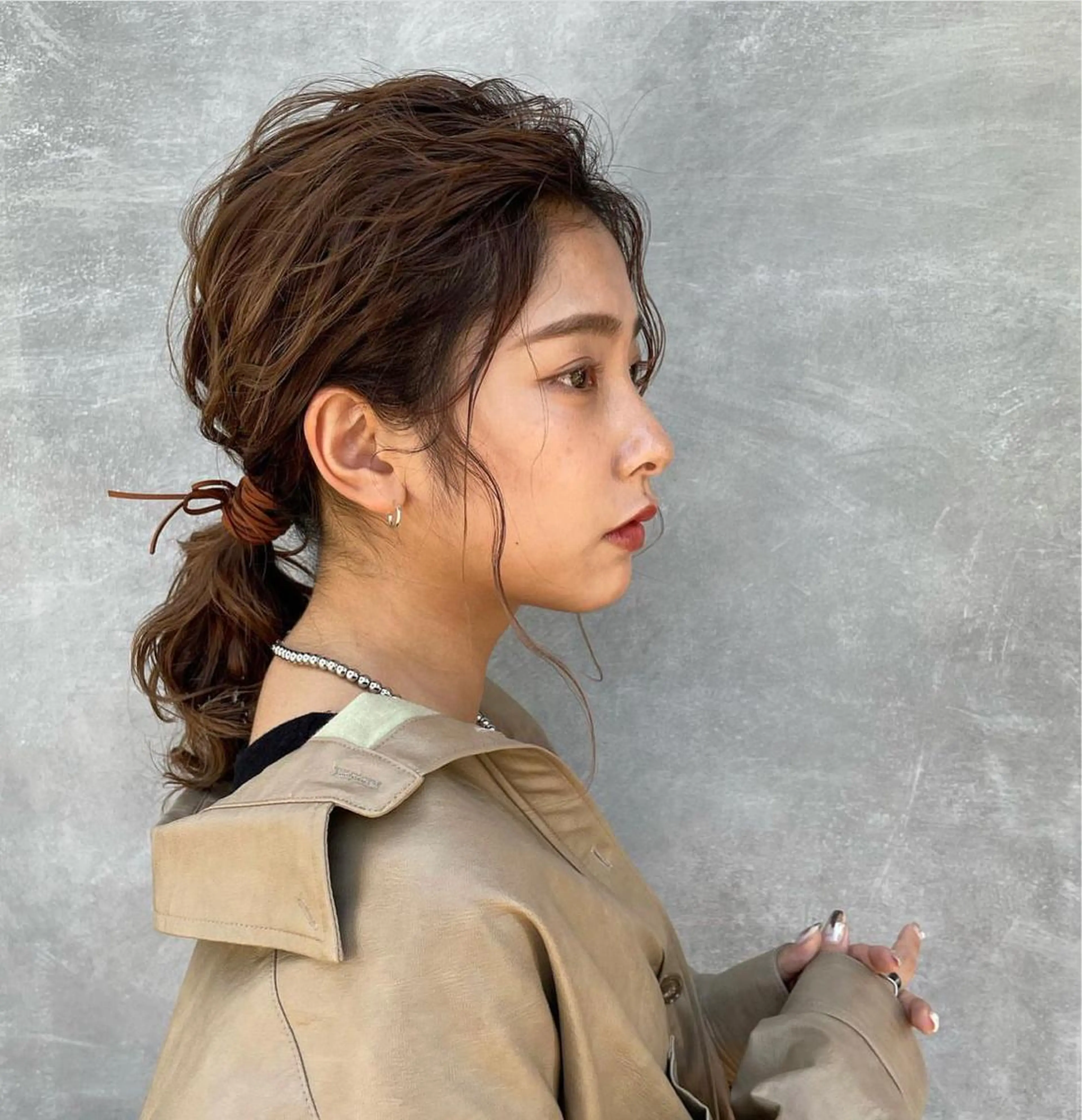 ミディアム ヘアアレンジ 青田 明日海のヘアスタイル