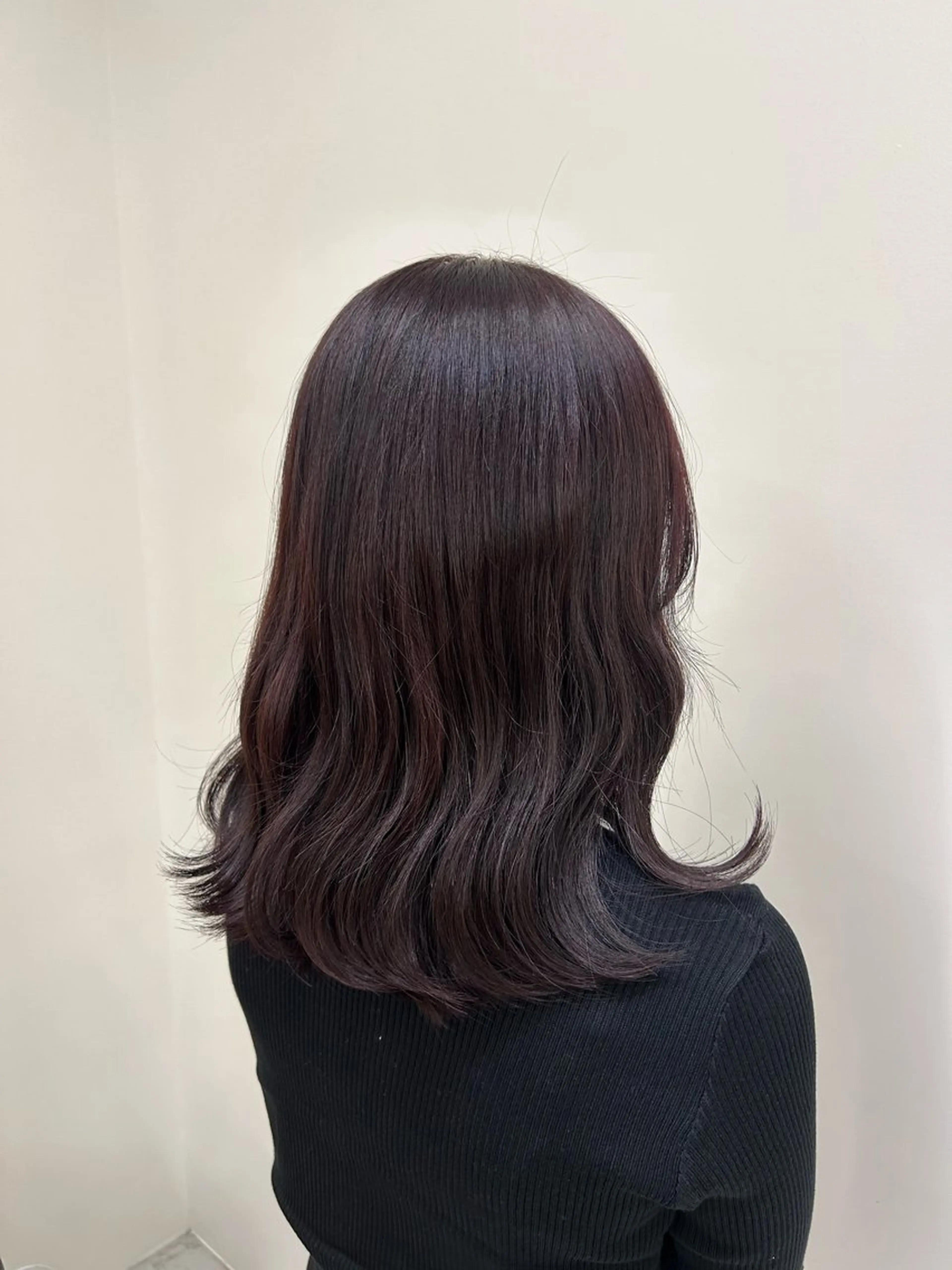 ミディアム 田中 樹奈のヘアスタイル