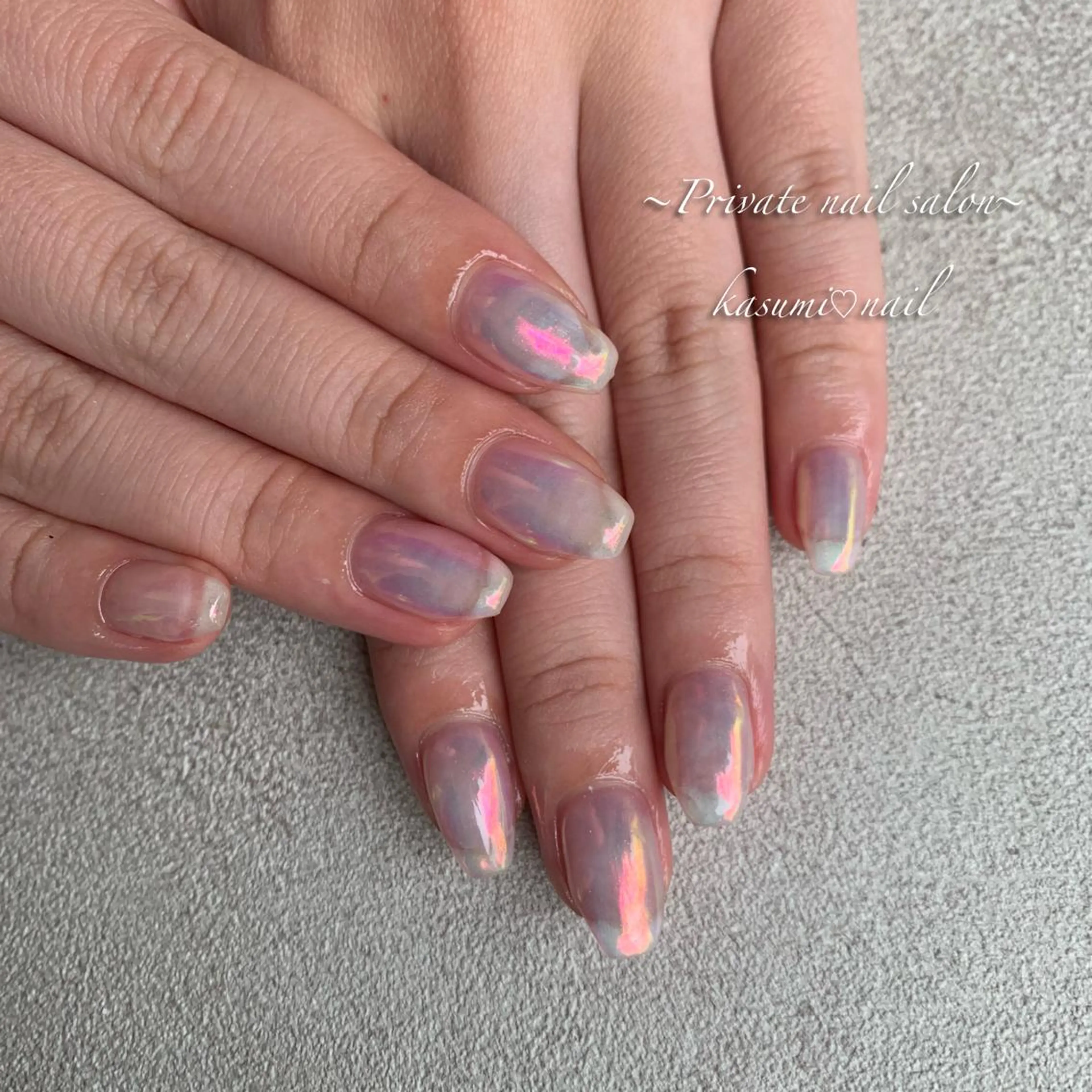ネイル ラメ(グリッター) ミラーネイル ニュアンスネイル 冬ネイル KASUMI♡ Nailのネイルデザイン