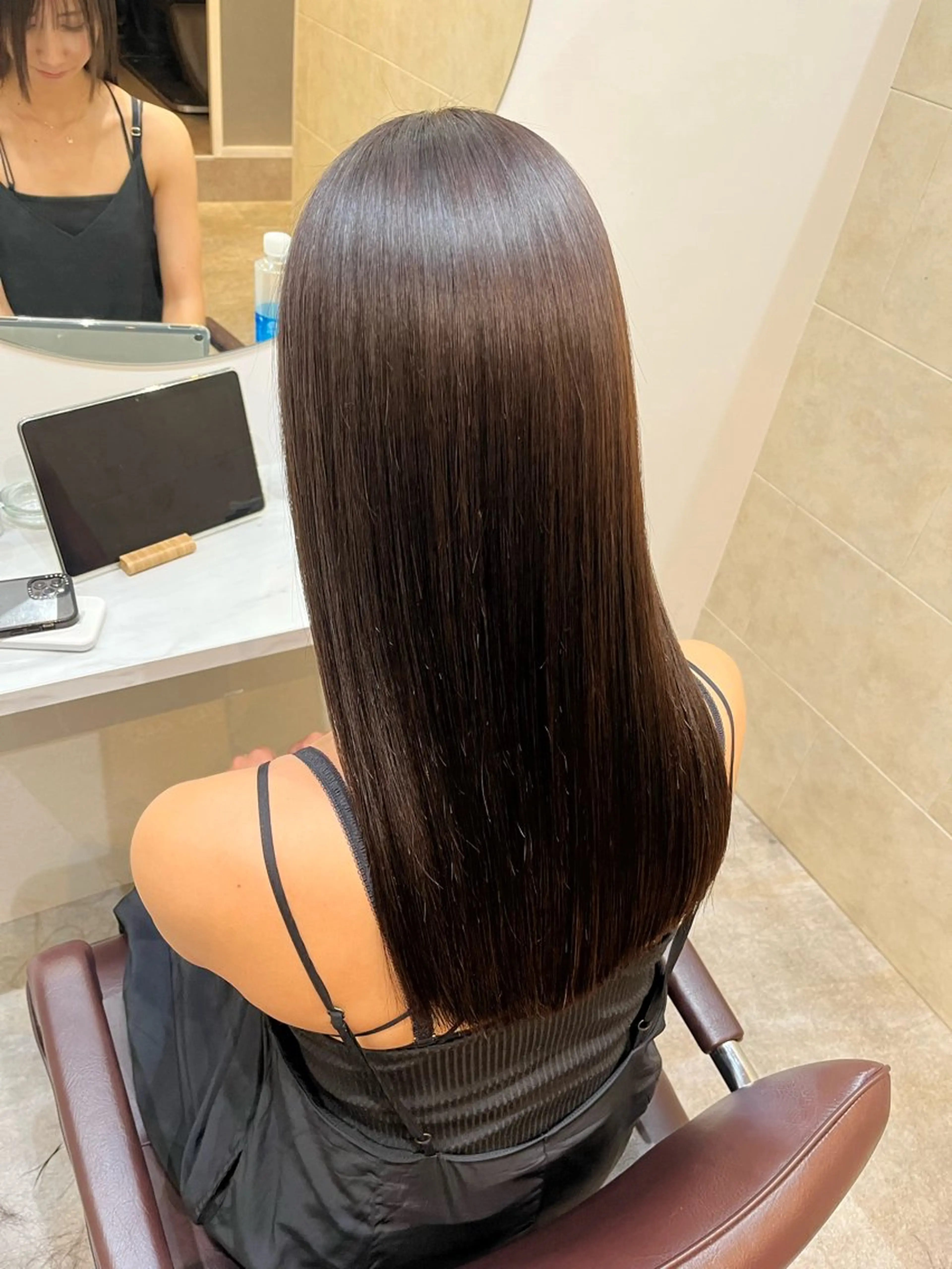 ロング カラー カット 縮毛矯正 トリートメント 【髪質改善　艶髪】 布川　莉穂のヘアスタイル