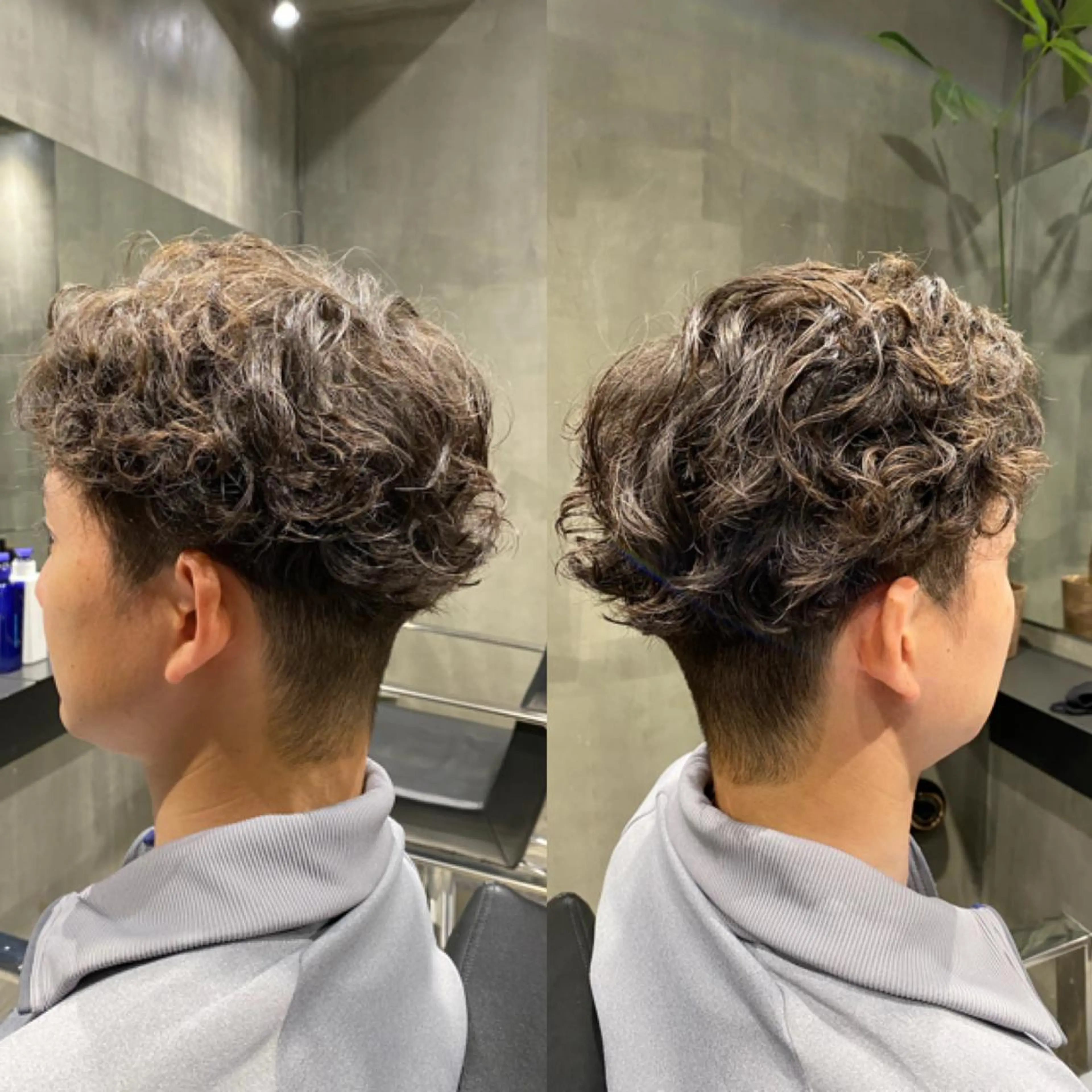 ショート メンズ カット パーマ Agu hair lore沼館店所属・八戸パーマ/メンズパ ーマ/シンゴ。のヘアスタイル