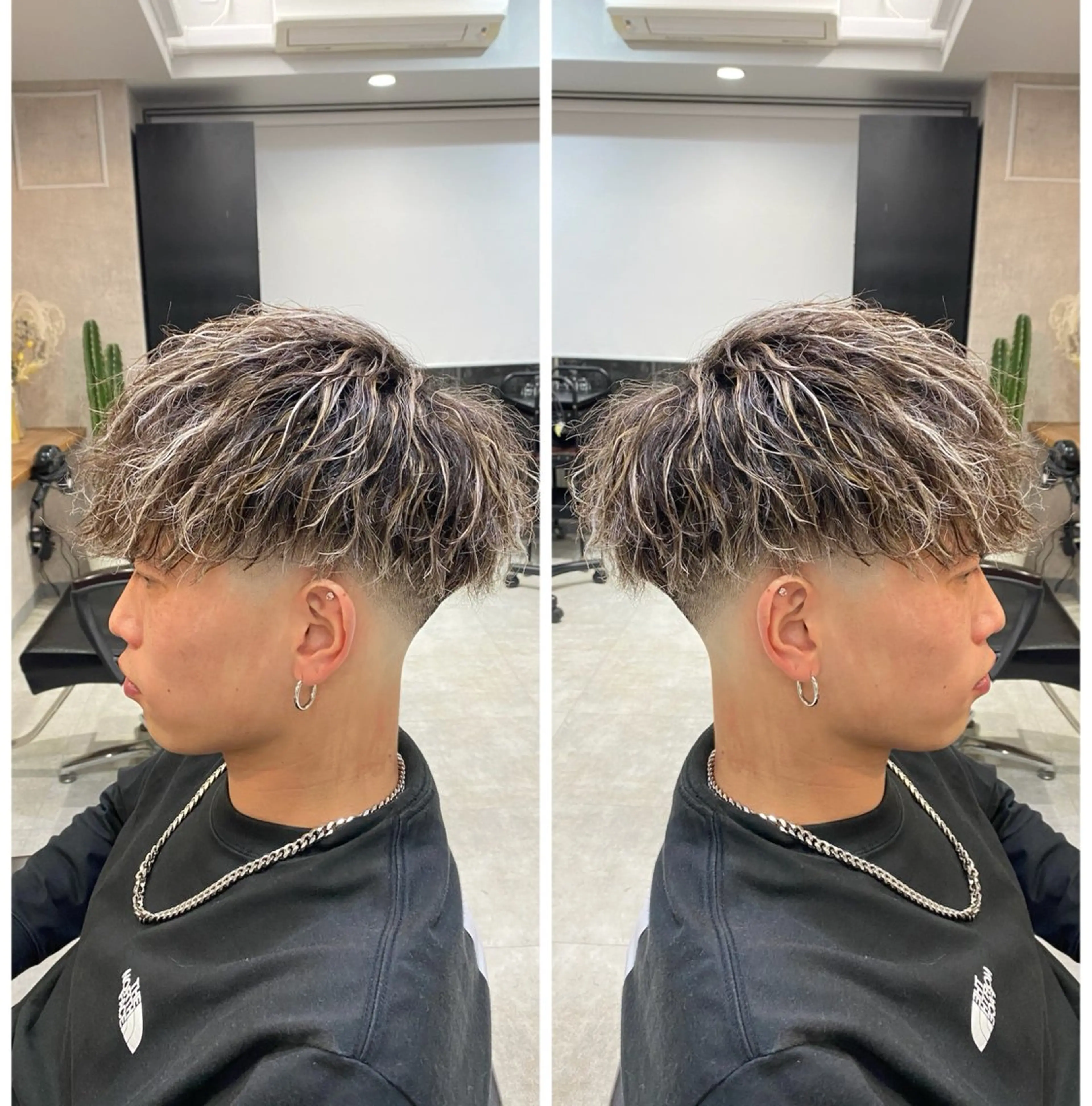 👑メンズカット+⚡️ハイライト+🌪ツイストパーマの写真