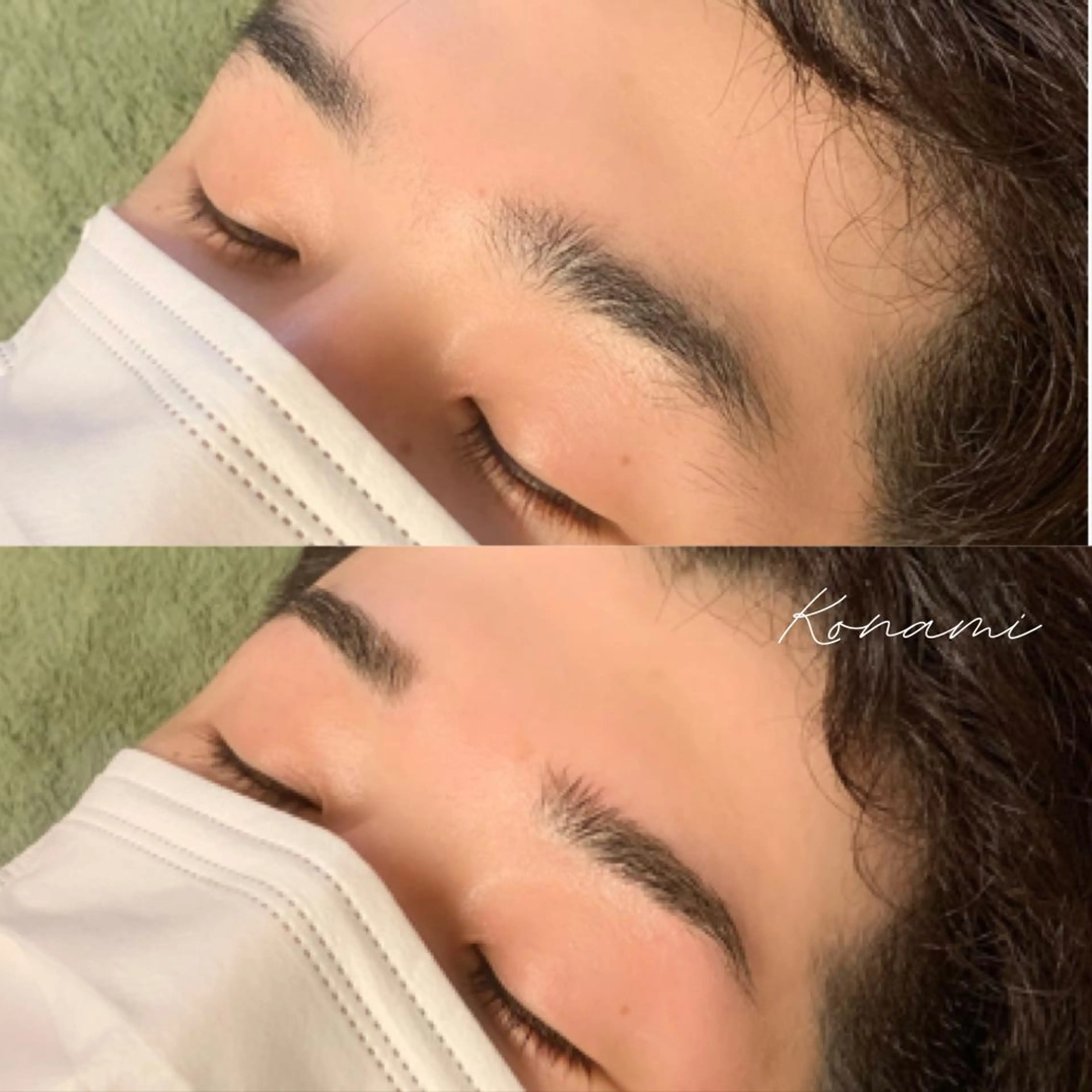 メンズ アイブロウ ワックス脱毛 シードリン 府内店 小波のヘアスタイル