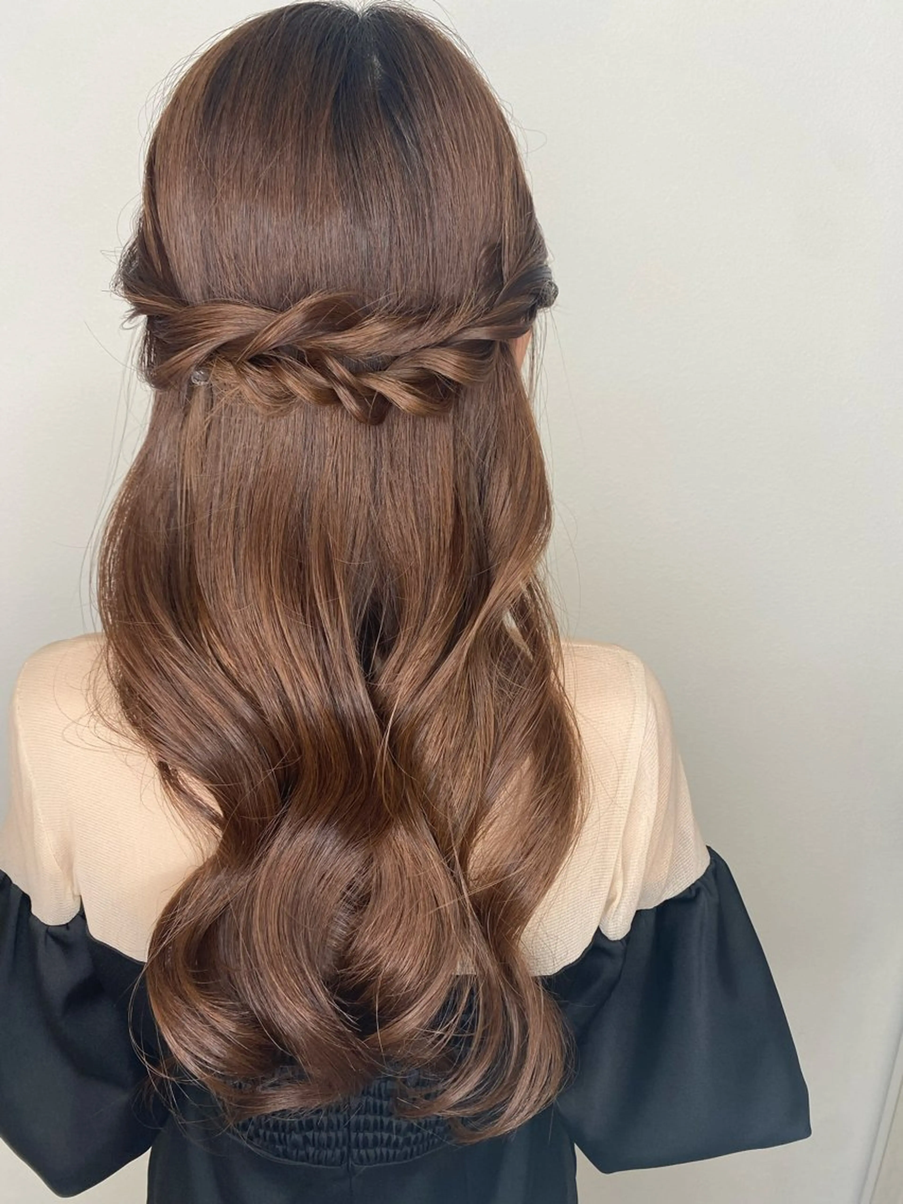 ロング ヘアアレンジ ハーフアップ Hiroshi ヒロシのヘアスタイル