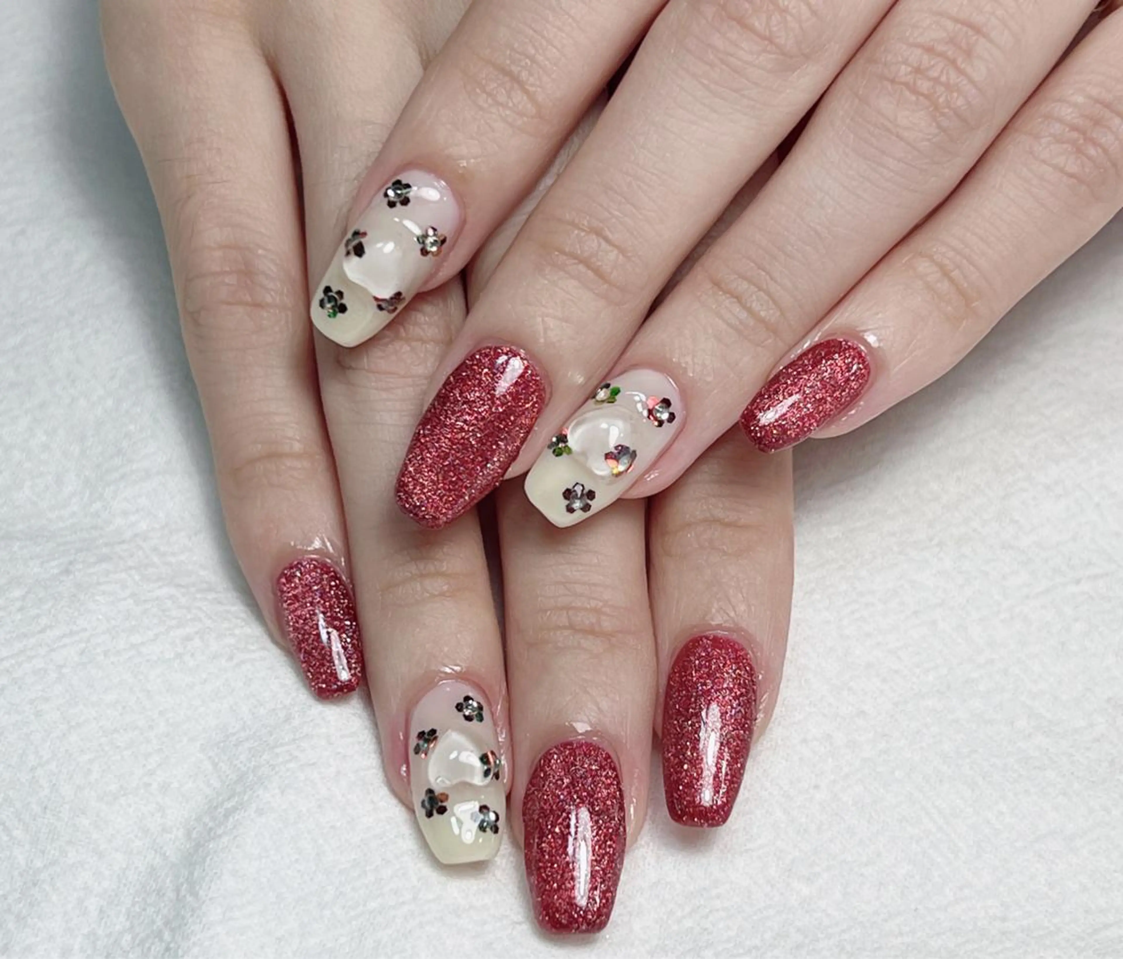 ネイル ジェルネイル 持ち込み パラジェル ハンドネイル lucky nail 歌舞伎町のネイルデザイン