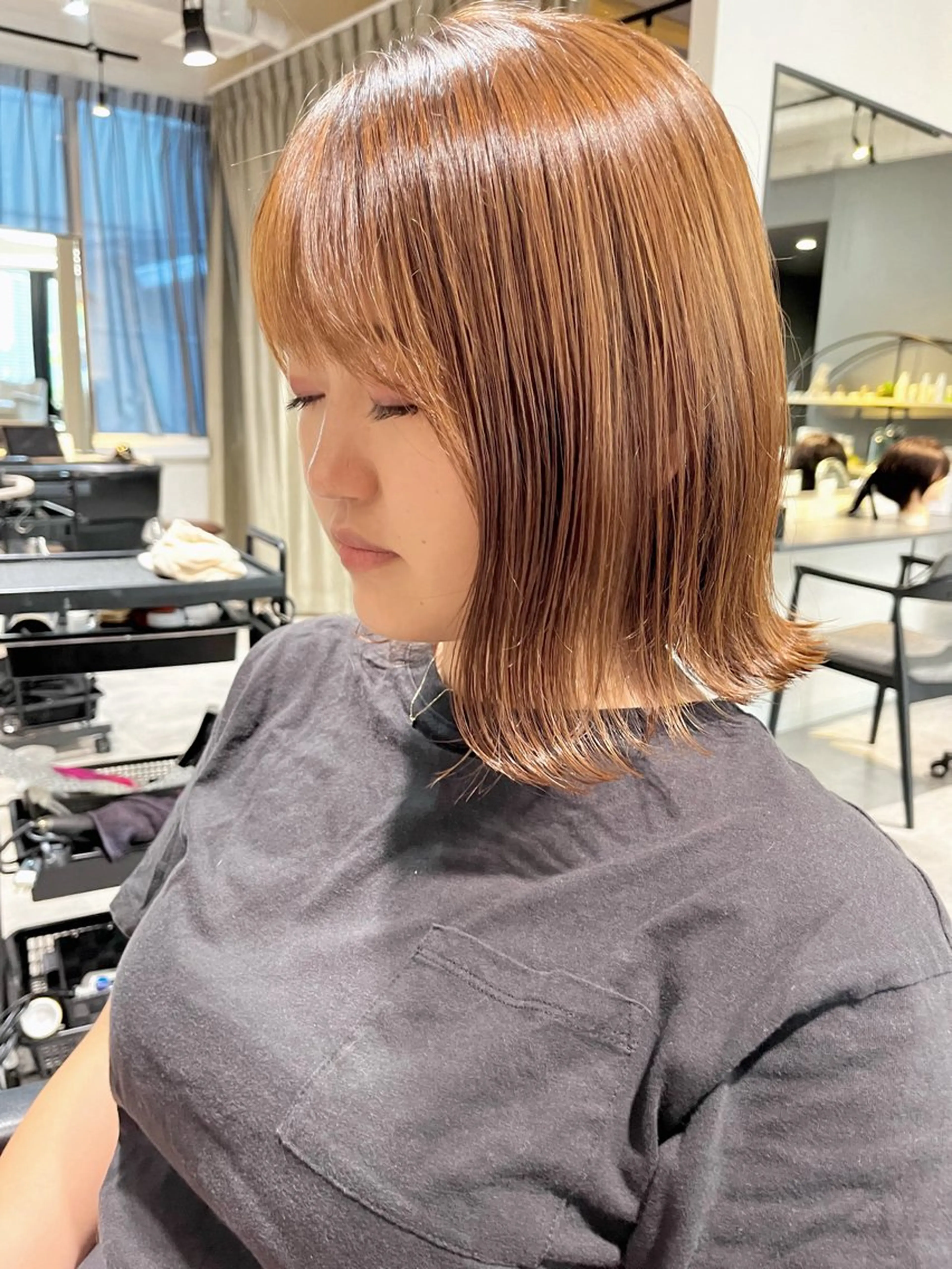 ミディアム ボブ GIEN 末吉 海斗のヘアスタイル