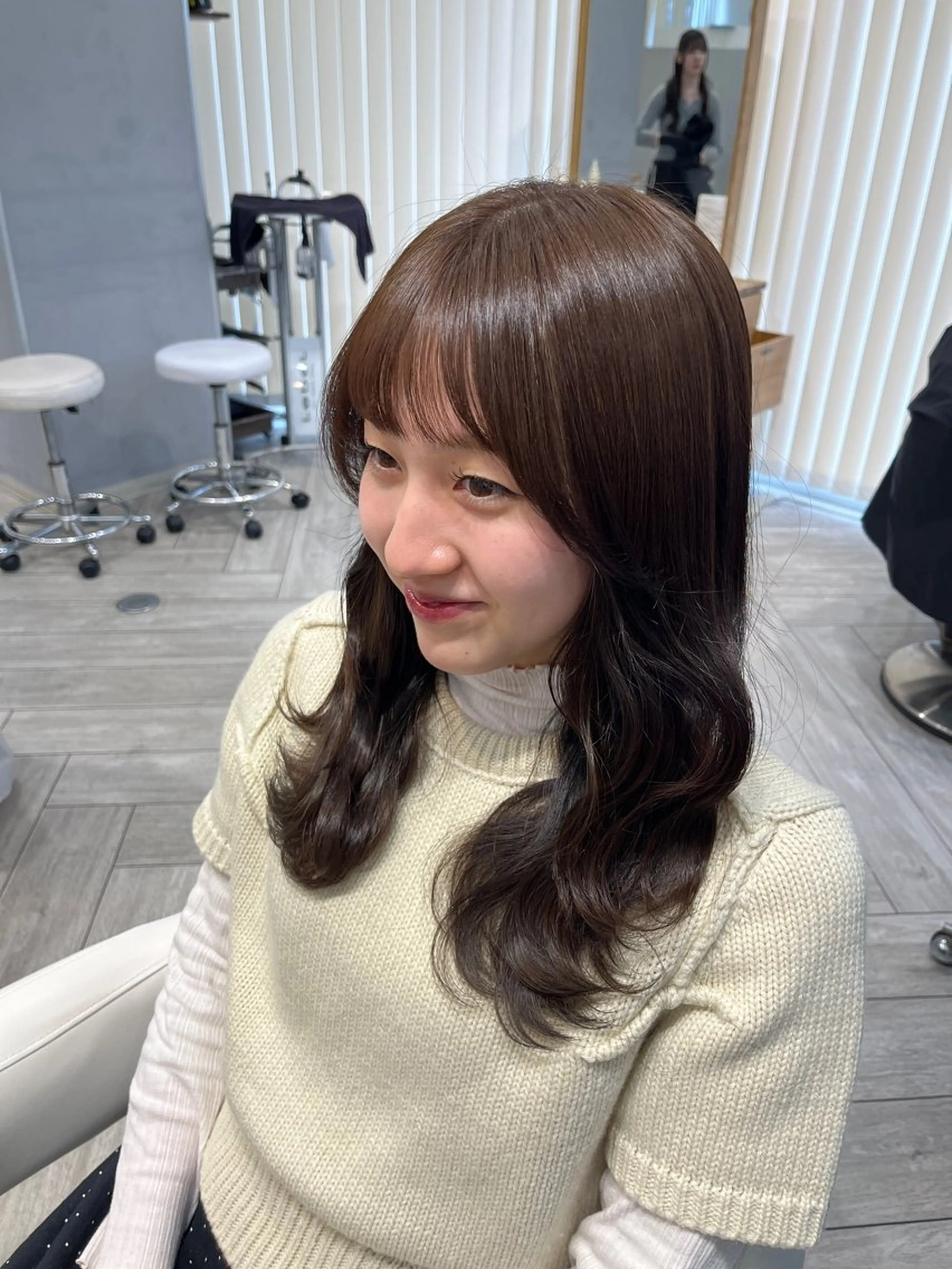 ロング カット ヘアカラー トリートメント AVANCE. chisatoのヘアスタイル