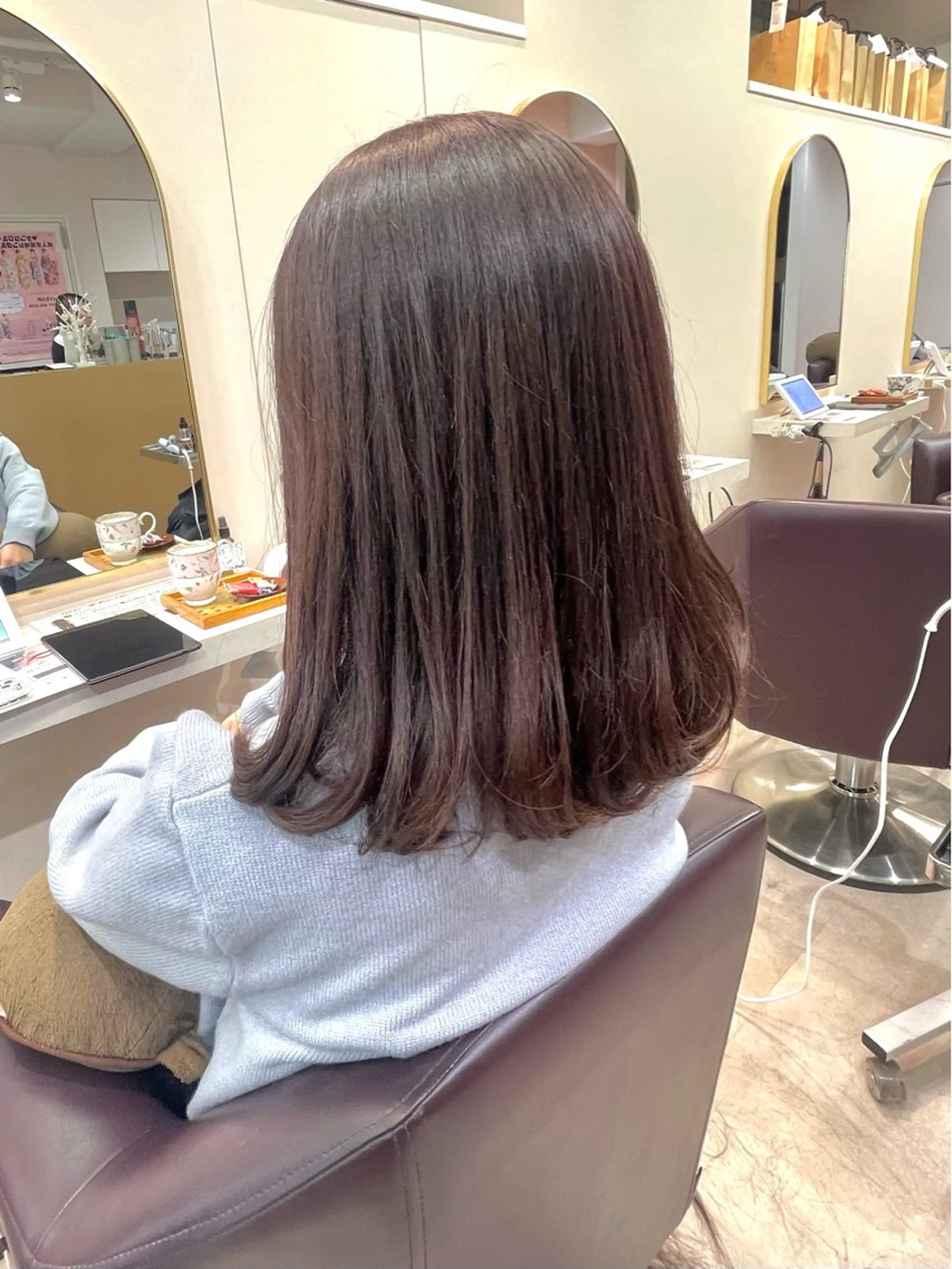 セミロング カラー カット ヘアカラー トリートメント ショート/ボブ/ 透明感カラー/ほのかのヘアスタイル