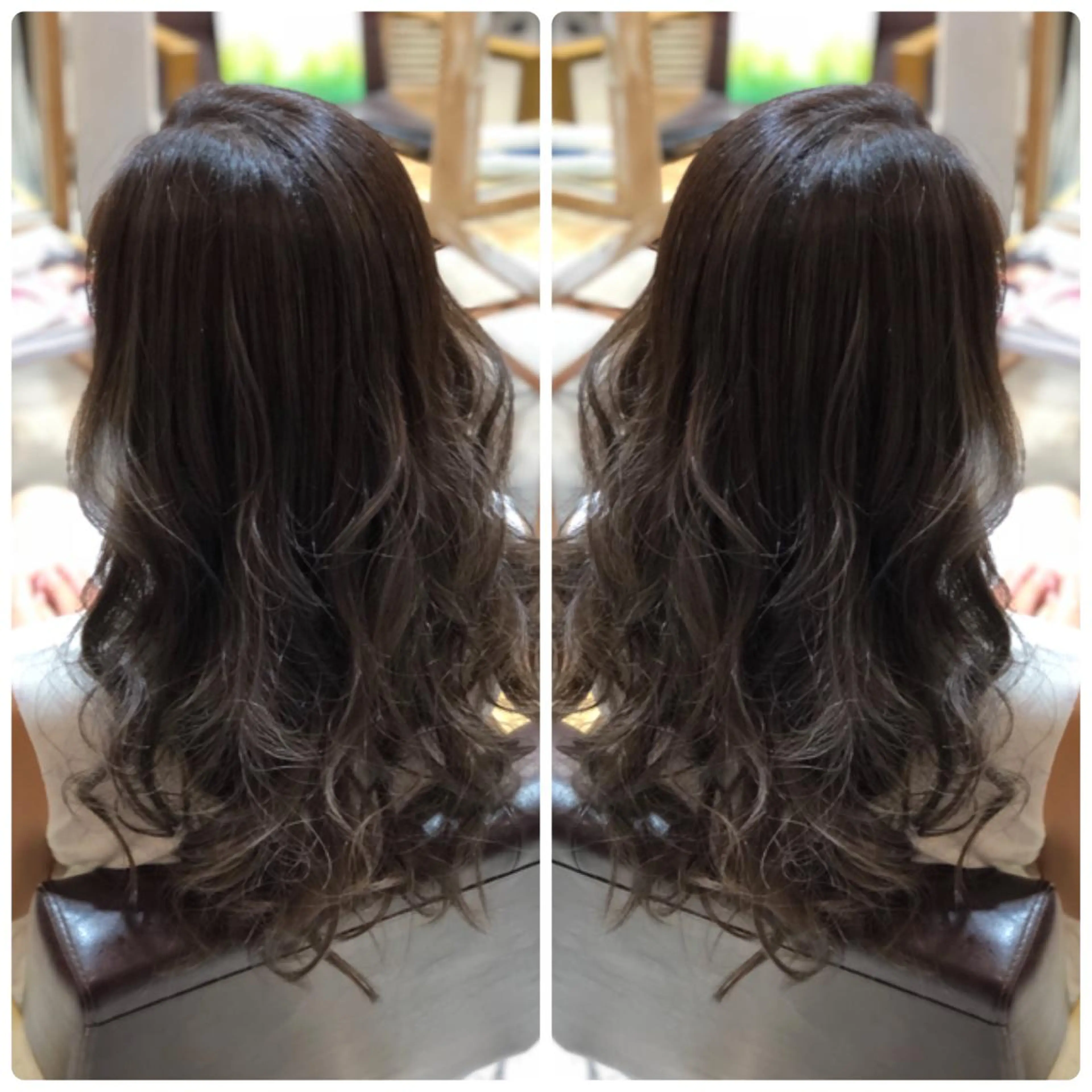 ロング カラー ダークグレー ダークグレージュ グレージュ ヘアカラー トリートメント 小山内 龍一郎 店長のヘアスタイル