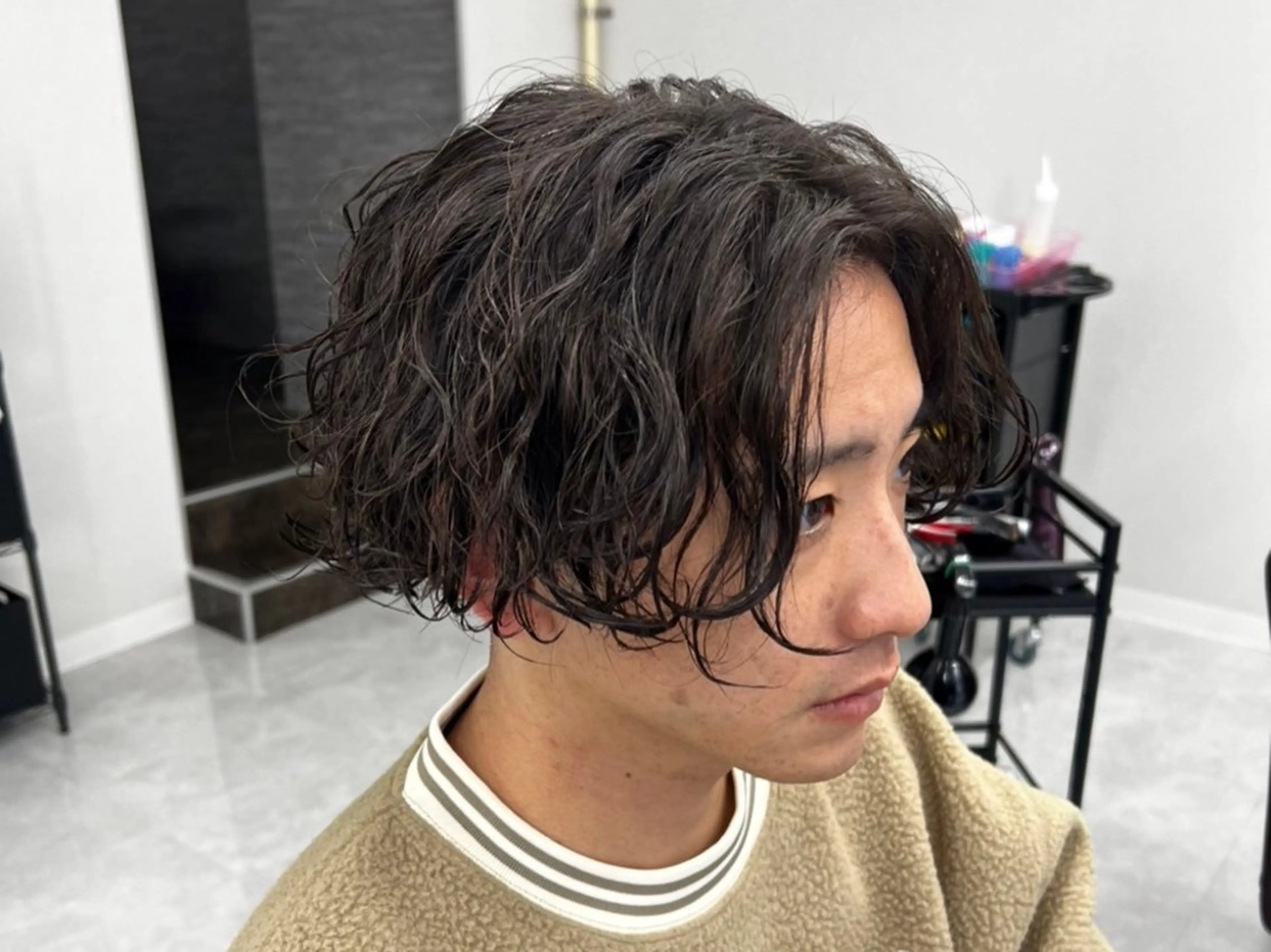 ショート パーマ メンズ カット パーマ ヘアセット 垢抜けメンズパーマ/ DAICHIのヘアスタイル