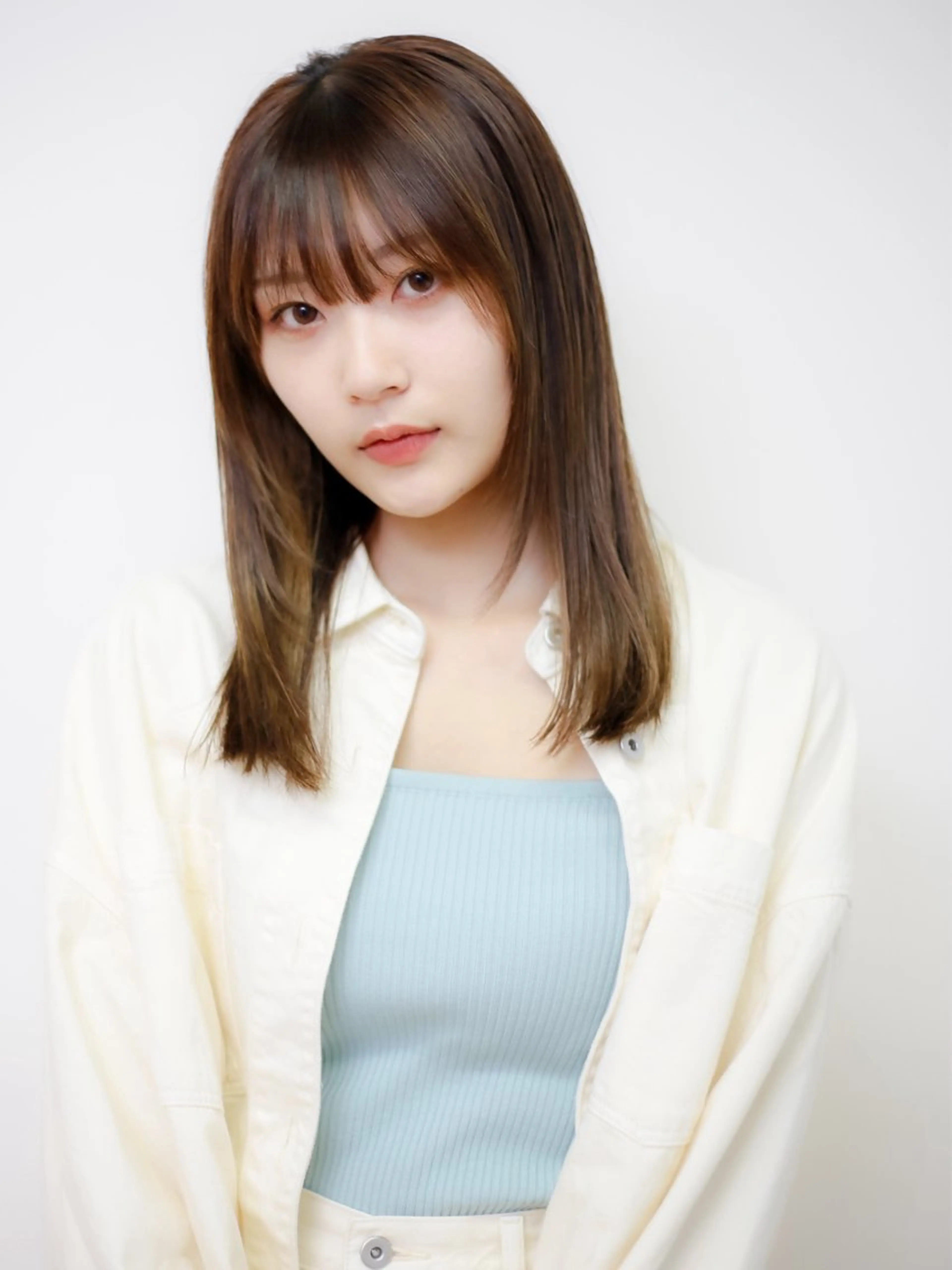 セミロング カラー 🫧【ちゅるんカラ ー】あいみ🫧のヘアスタイル