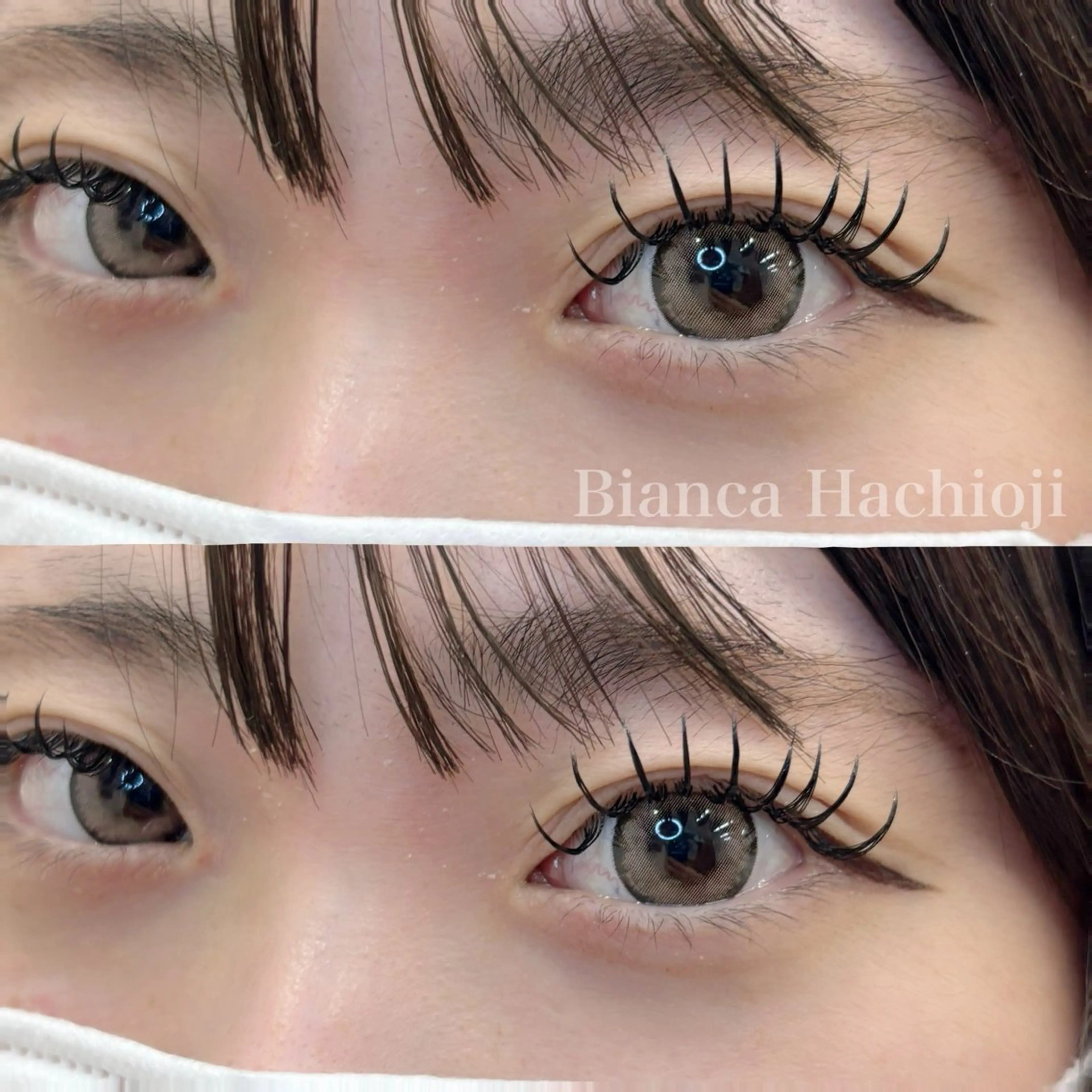 マツエク・マツパ 𝕂𝕪𝕦𝕟𝕠 韓国風/束感/恵比寿のマツエク・マツパデザイン