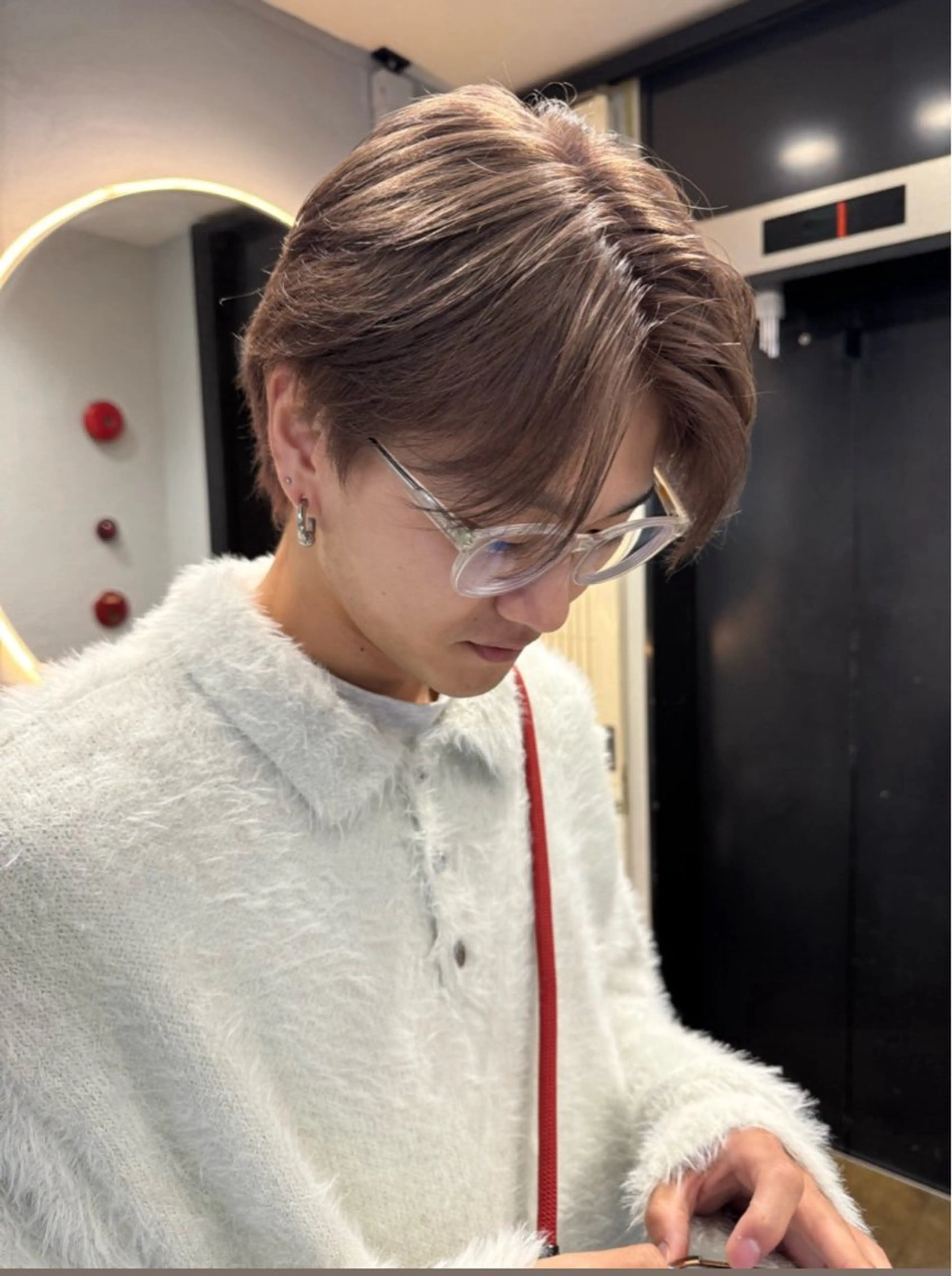 カラー メンズ メンズハイトーン ハイトーンカラー dao/ミルクティー /ブラウン/ブロンドのヘアスタイル