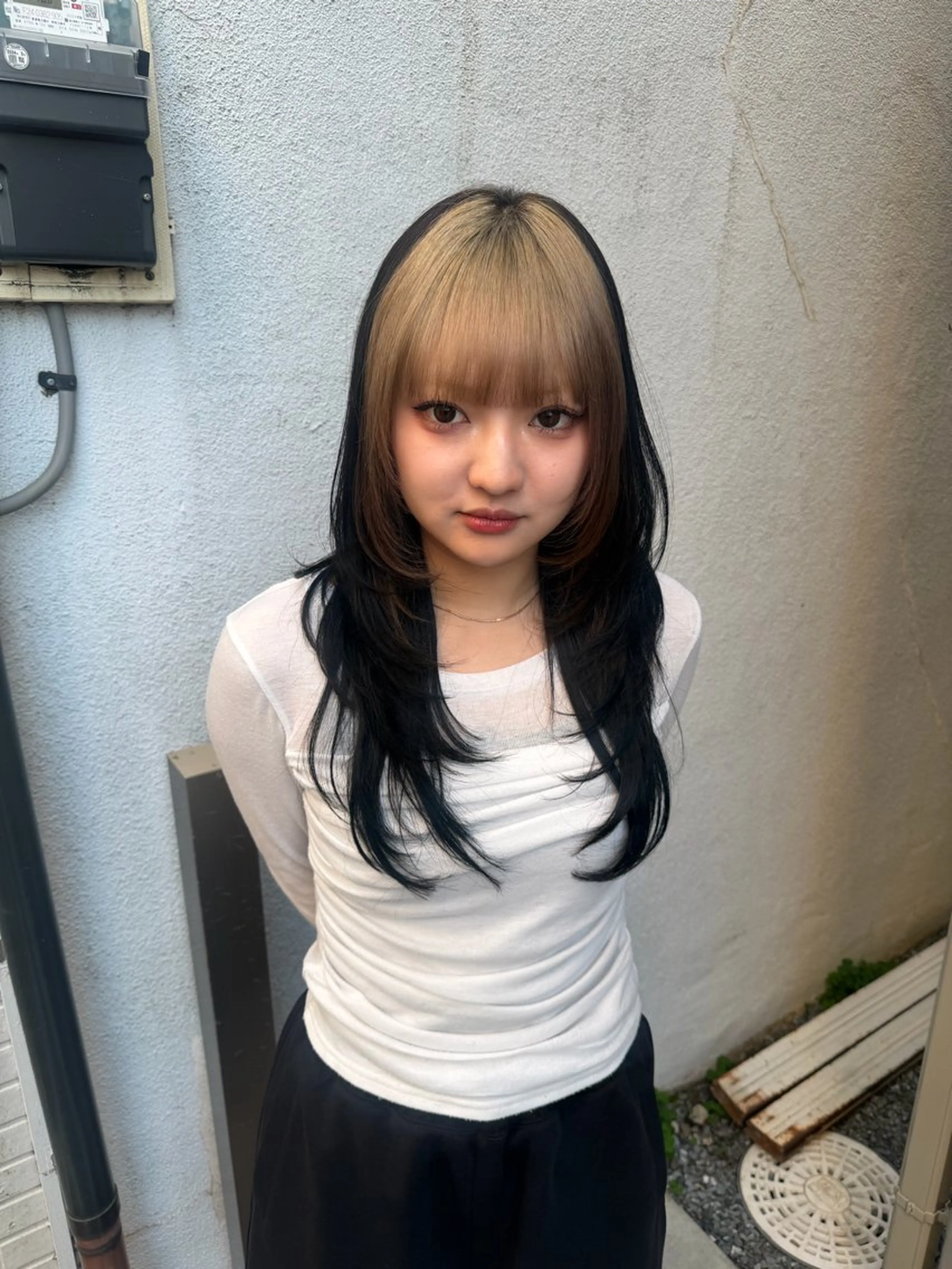 ロング カラー カラー まなみのヘアスタイル