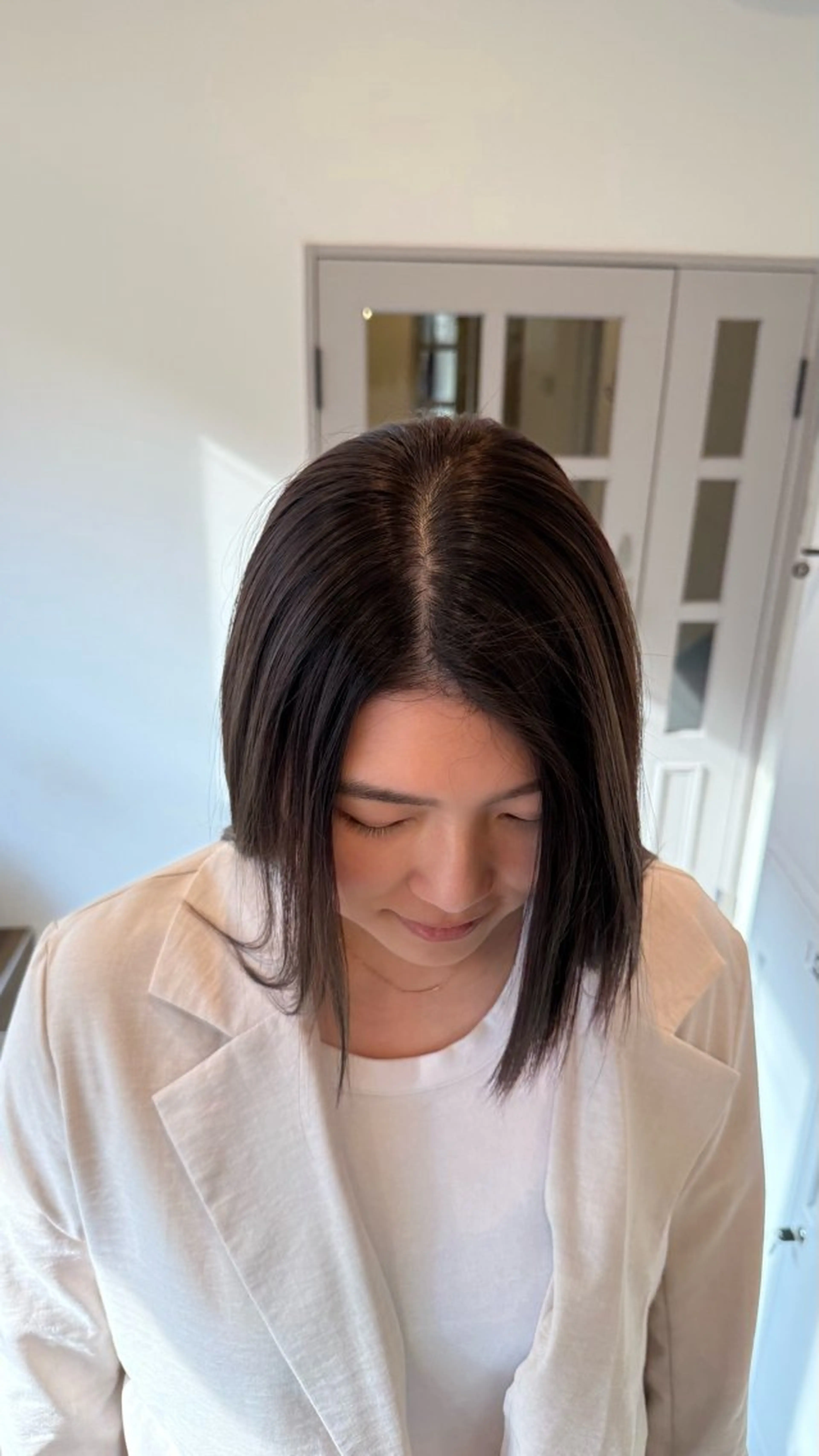 ミディアム バレイヤージュモデル 募集👒ヨンスクのヘアスタイル