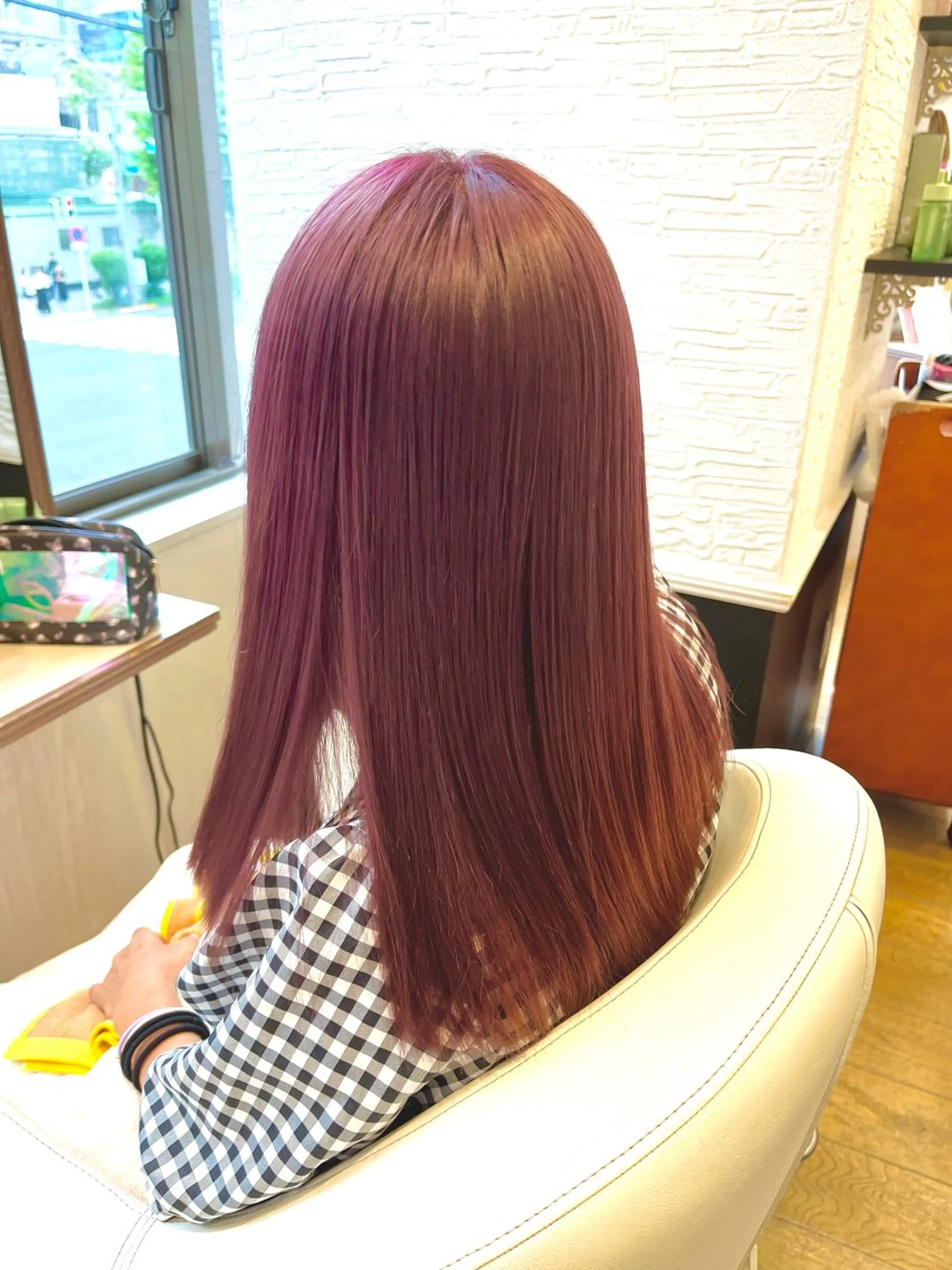 ロング カット 縮毛矯正 トリートメント 透明感カラー 大貫怜司のヘアスタイル