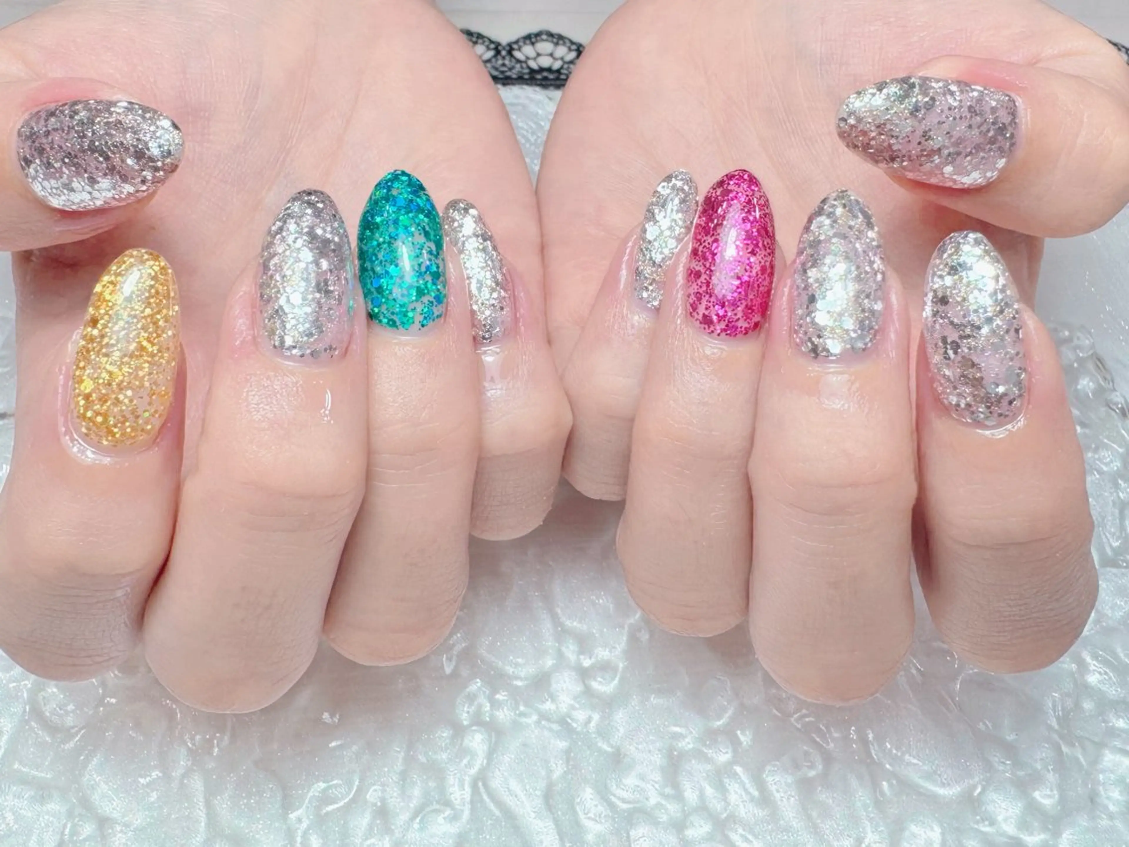 ネイル マジック ミラーのネイルデザイン