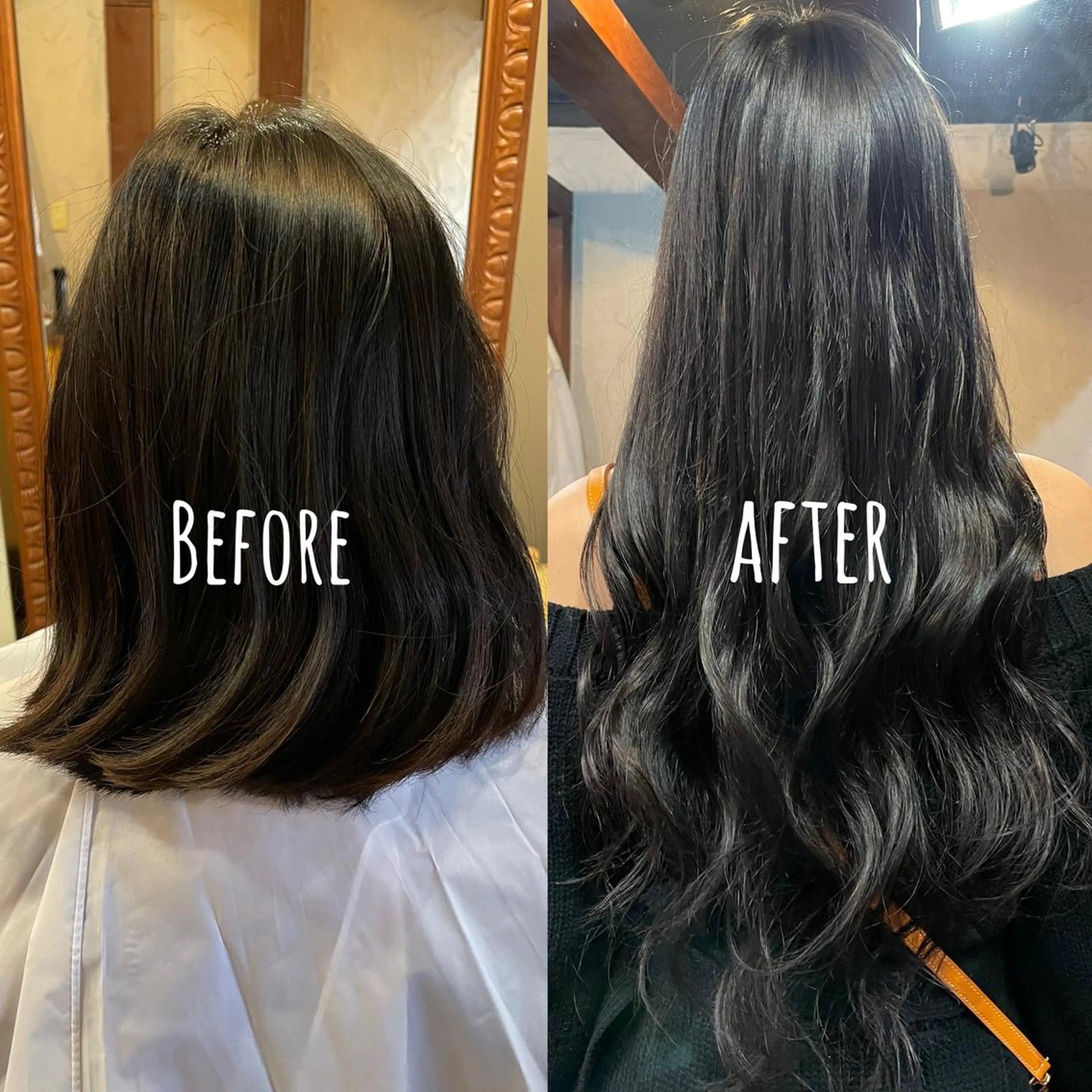 ロング シールエクステ エクステ ロング カット エクステ ❤️MASAKO❤️ 🌸🩷エクステ🩷のヘアスタイル