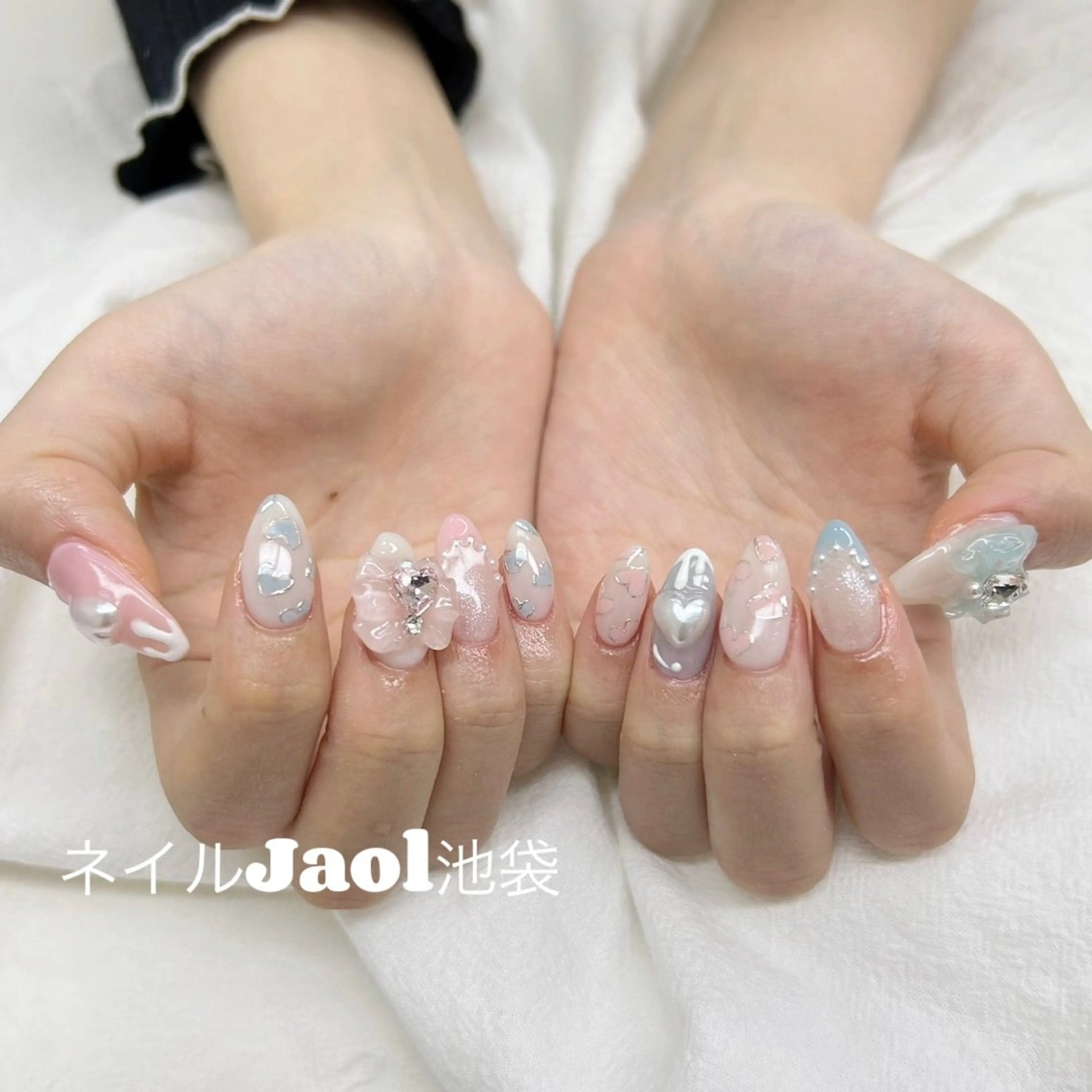 ミディアム ハンドネイル ネイルJaol 池袋のネイルデザイン