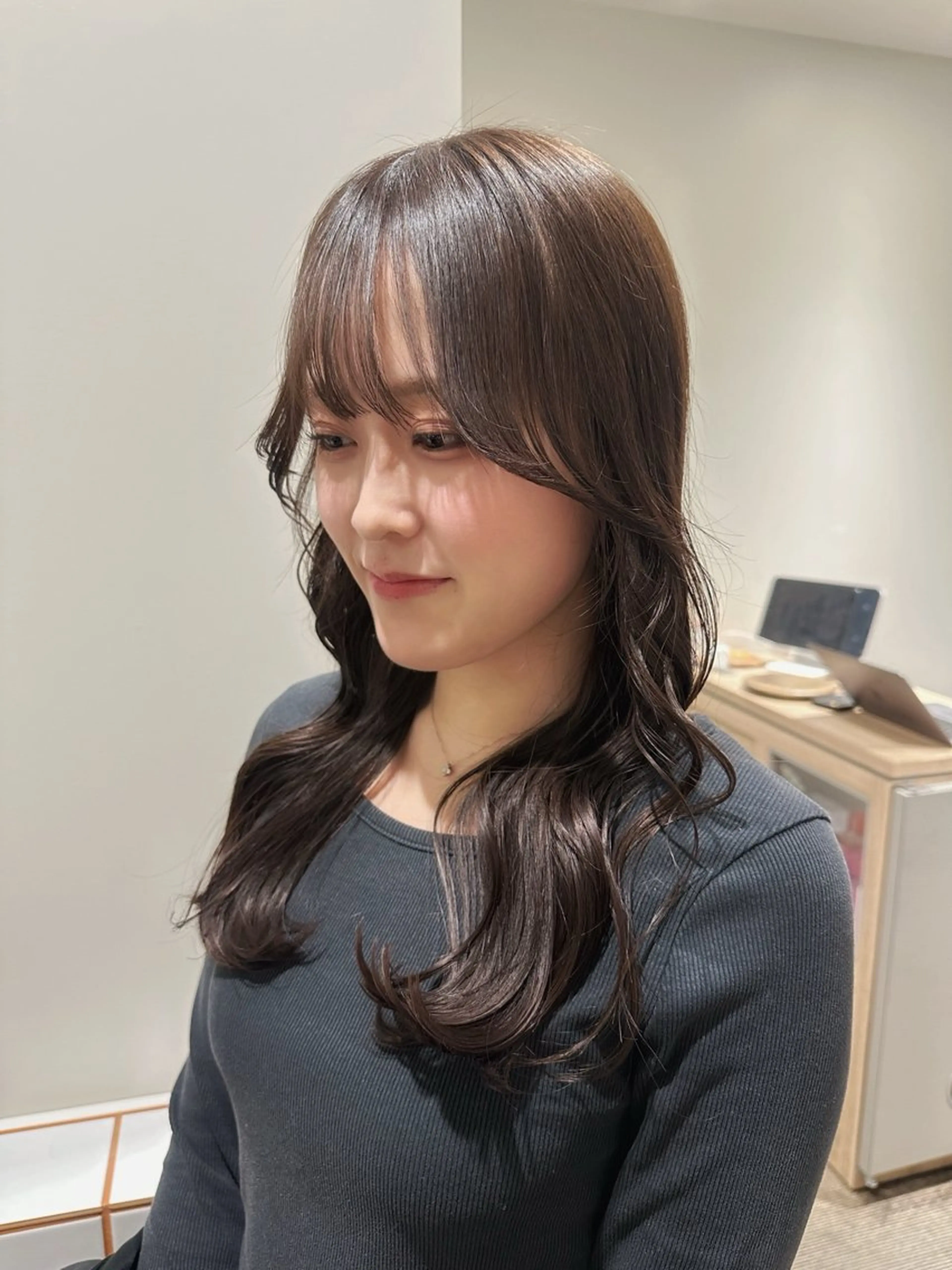 ロング カラー カット ヘアカラー トリートメント hibiki/セット /透明感カラーのヘアスタイル