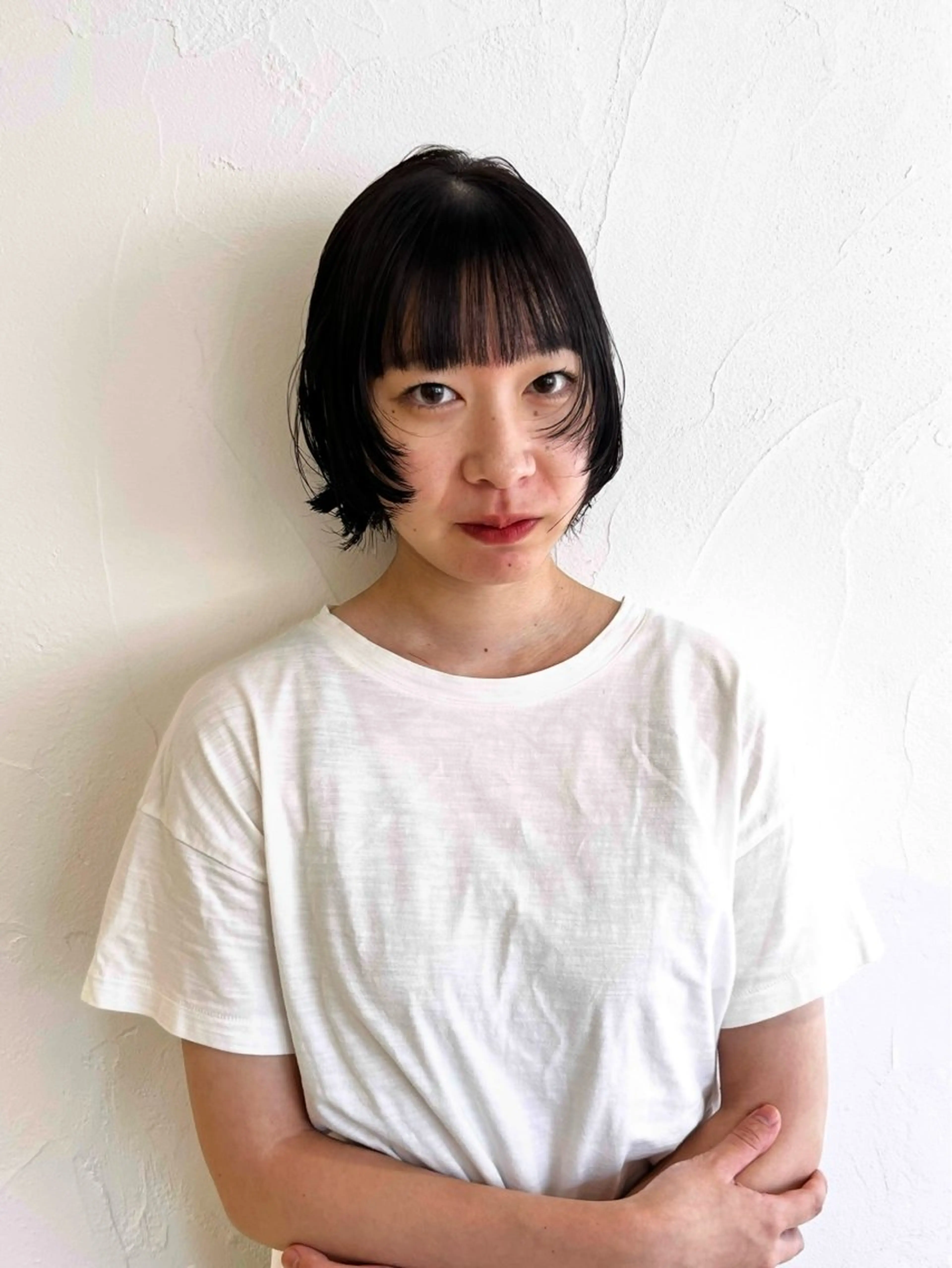 ショート ボブ レイヤーカット レイヤーカット/ブラ ウンカラー/河野凜のヘアスタイル