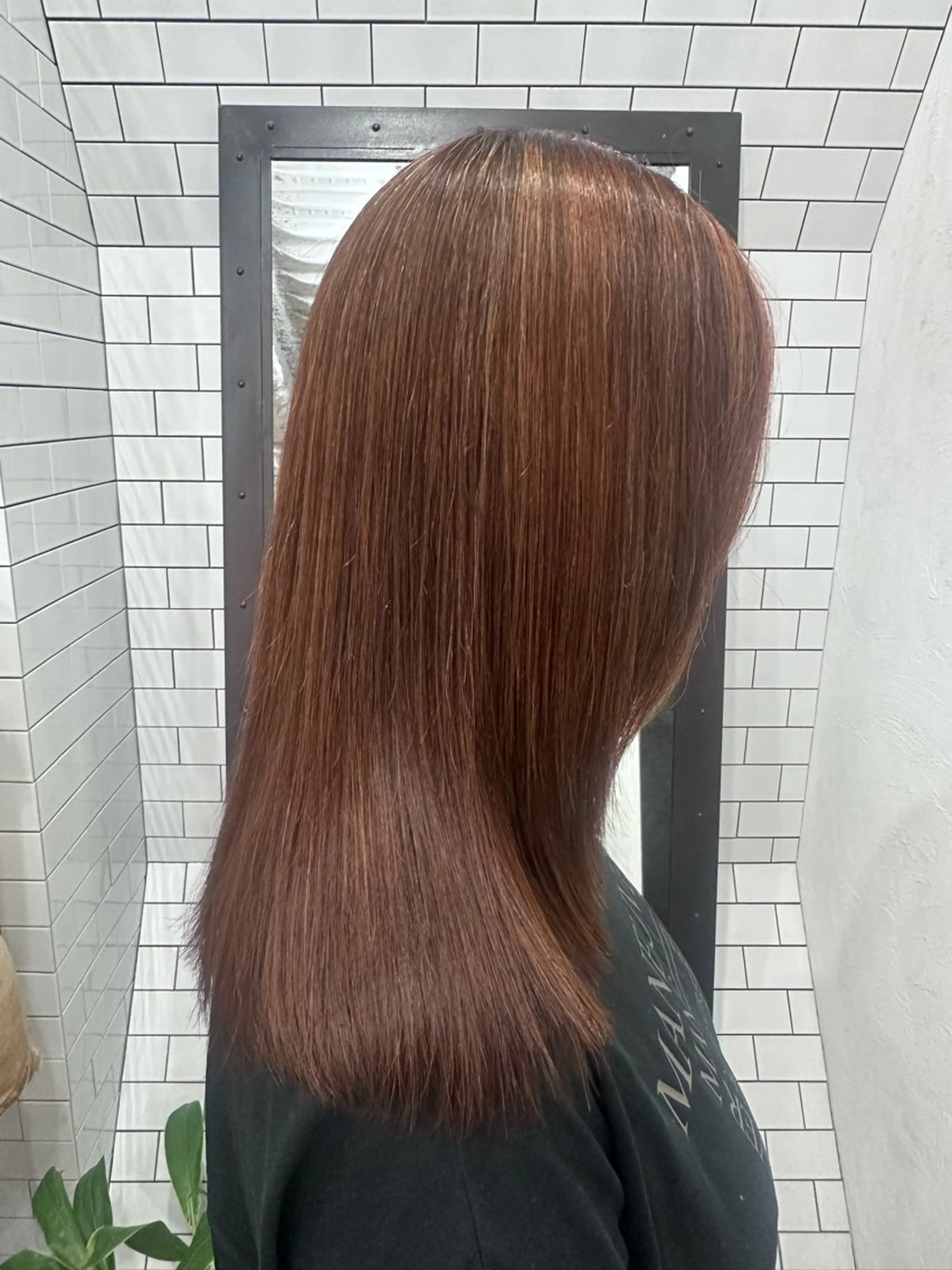 セミロング カット 縮毛矯正 トリートメント 妙見 知洋のヘアスタイル