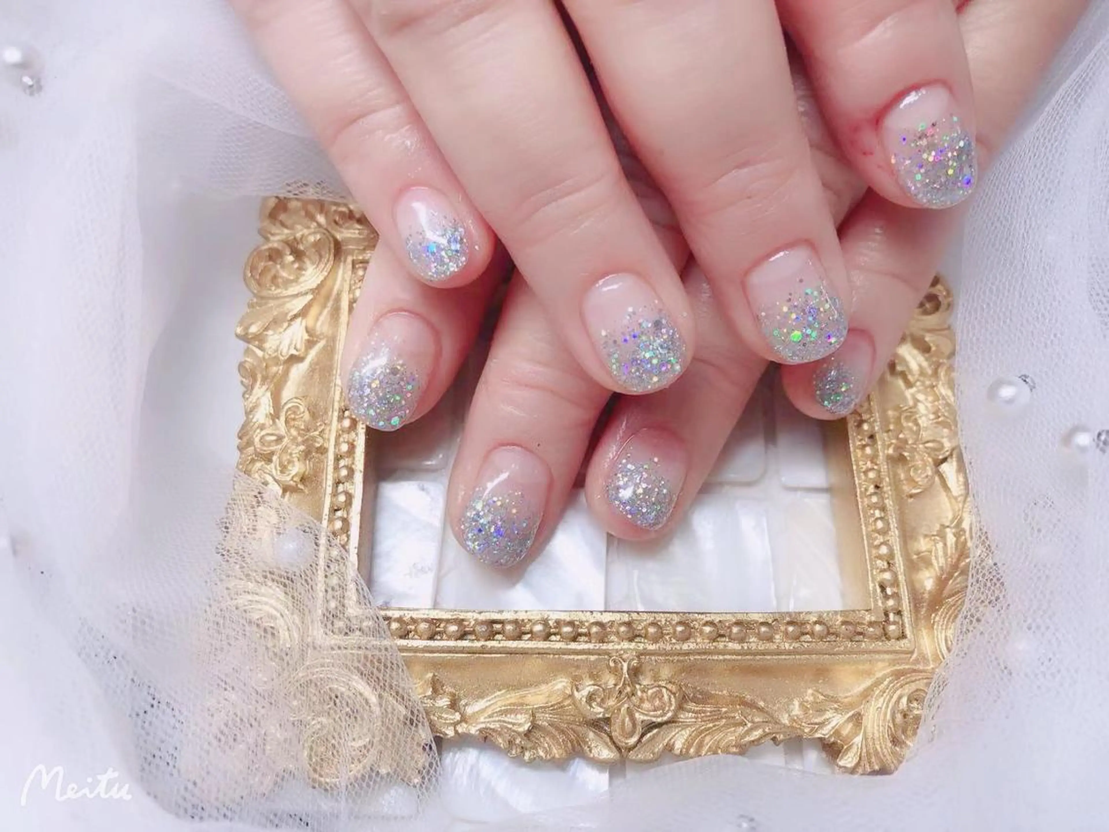 ネイル ハンドネイル マジック ミラーのネイルデザイン