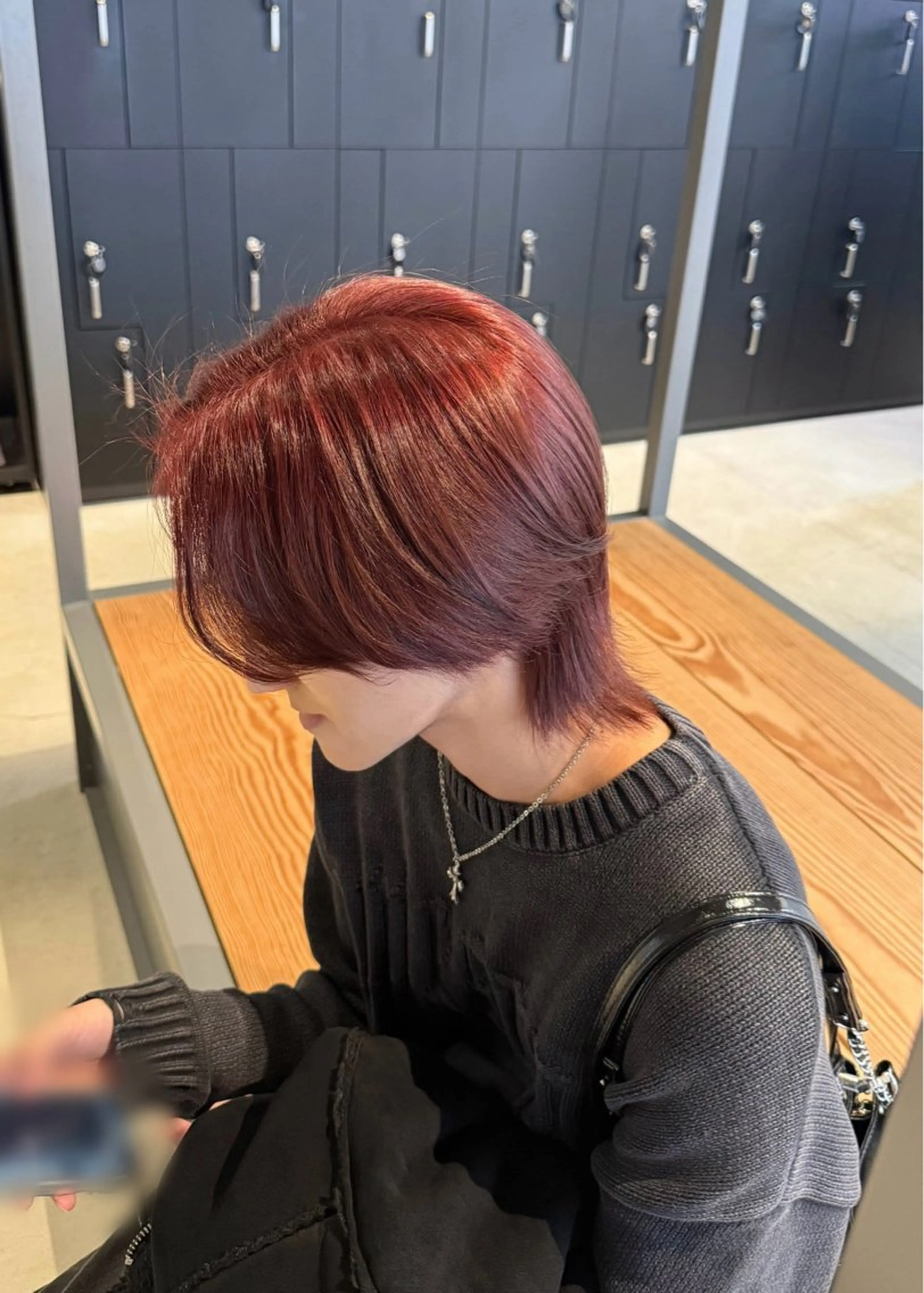 カラー レッドカラー Fūna︎｜ 八王子 ｜モデル募集中のヘアスタイル