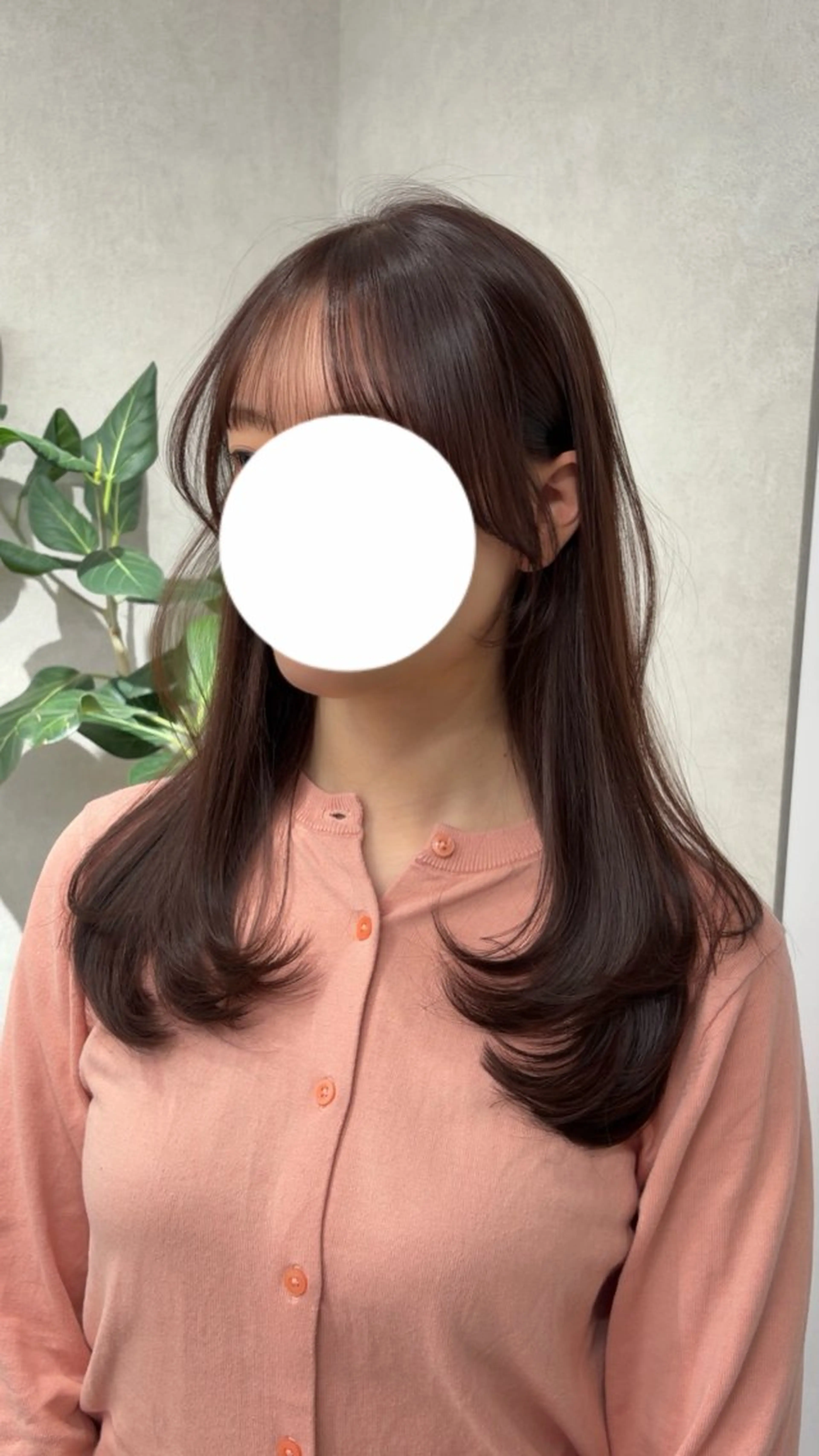カラー カット ヘアカラー トリートメント 結べるレイヤーカット /カラー/あさかのヘアスタイル