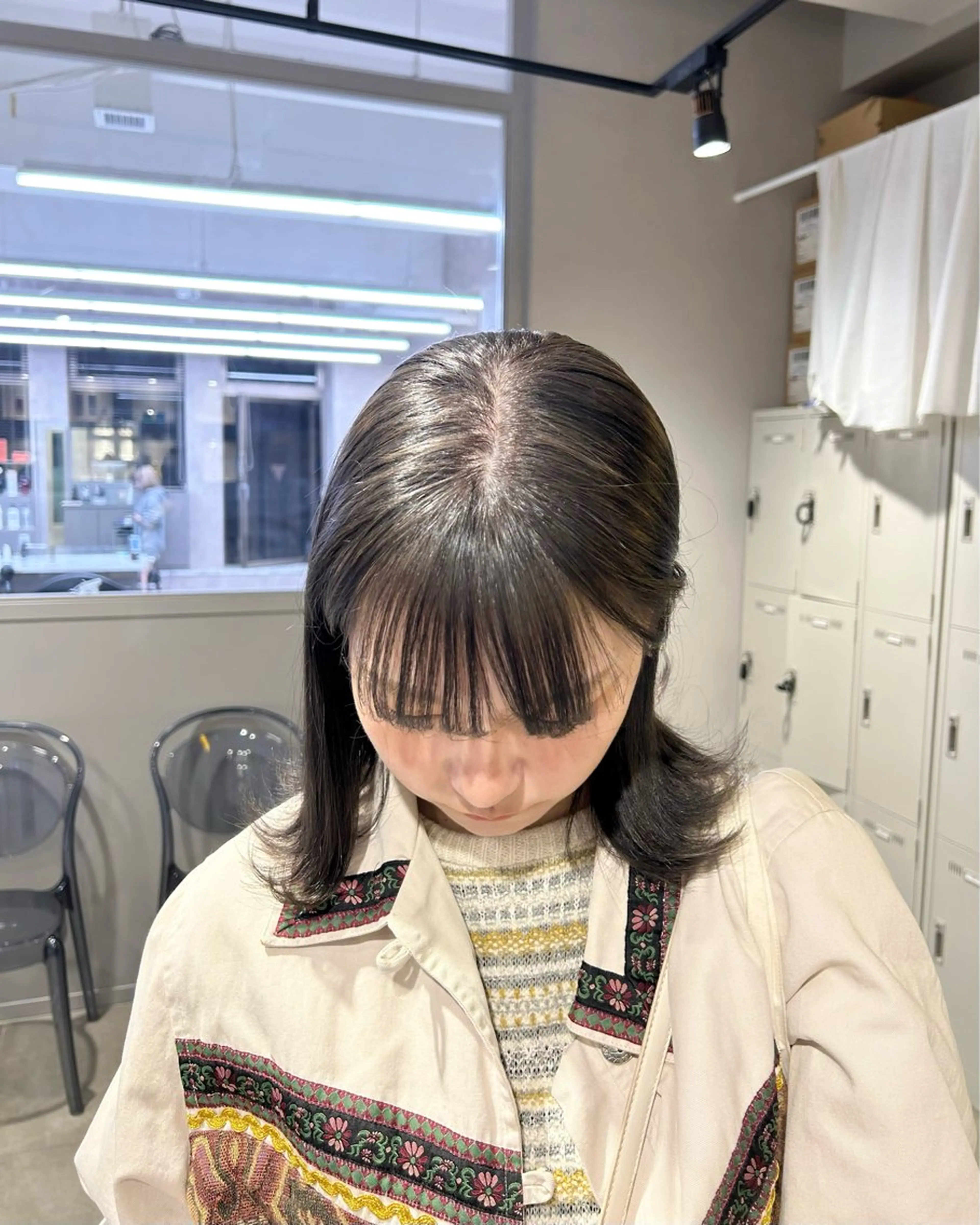 カラー ヘアカラー トリートメント 透明感ベージュ🤎 ナチュラルレイヤーのヘアスタイル