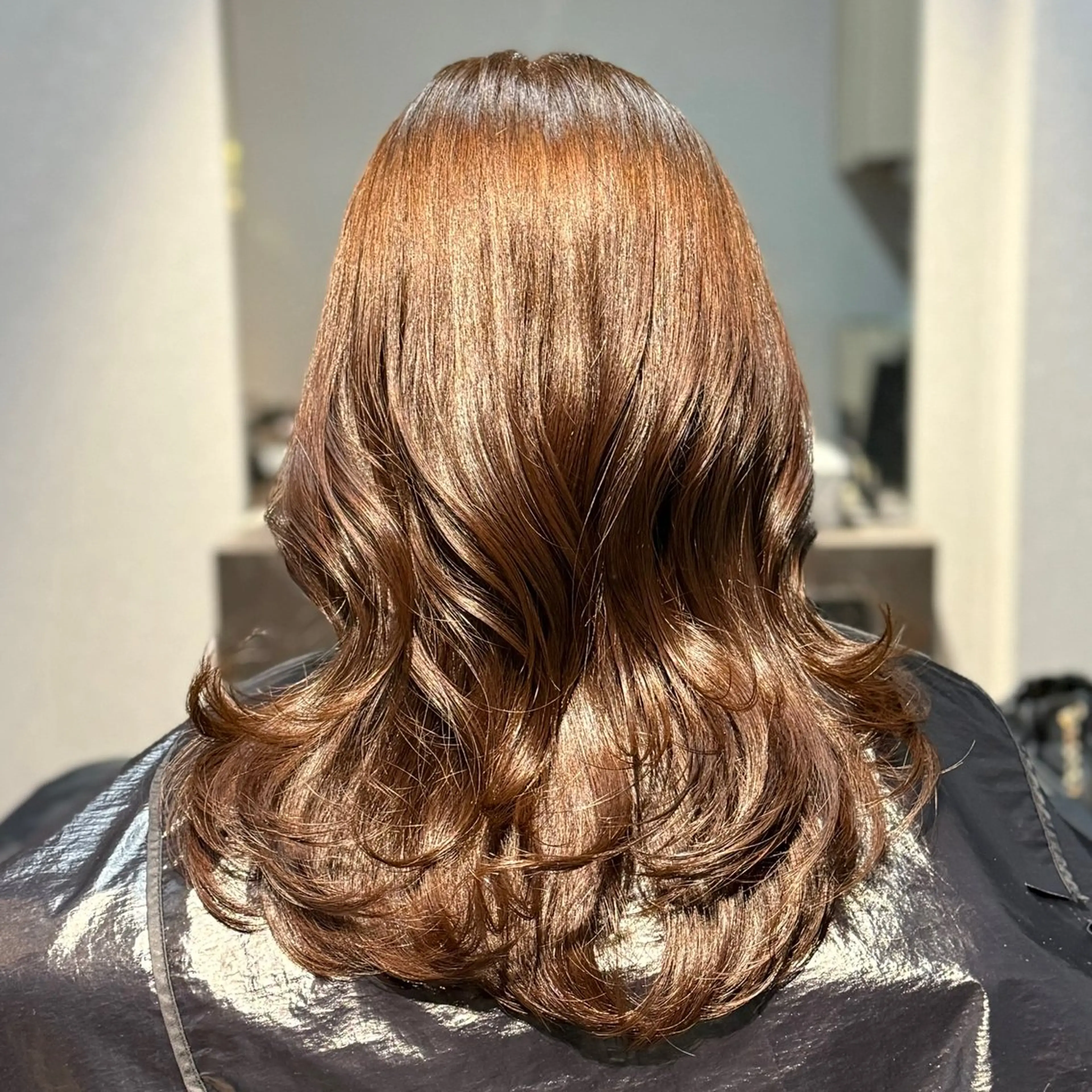 ロング カラー 黒髪 透明感カラー グレージュ オリーブカラー 髪質改善 ヘアカラー トリートメント 髪質改善Ⅰ透明感 艶カラーⅠたつやのヘアスタイル