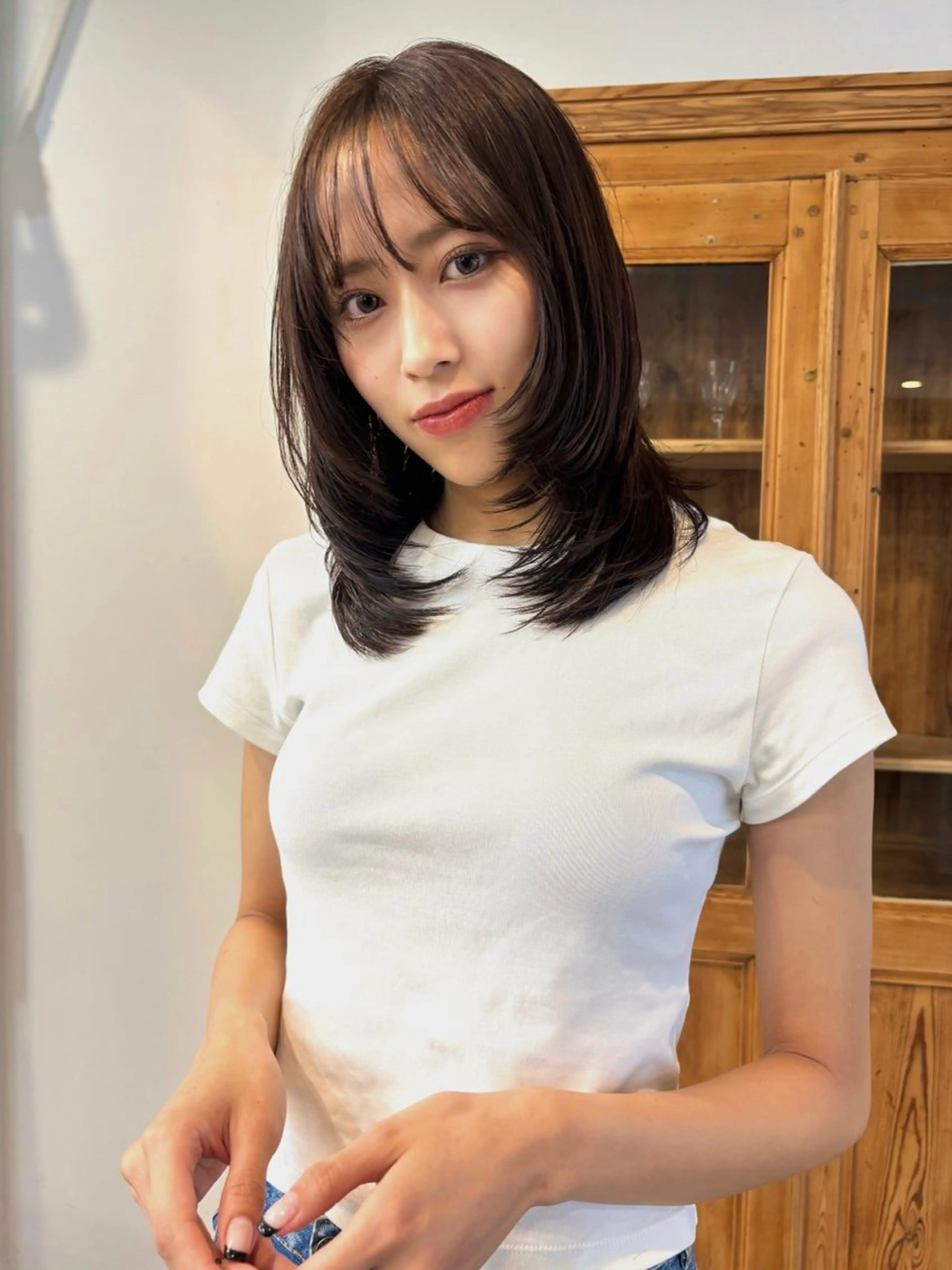 ミディアム ユエ/parc /モデル募集中🍀のヘアスタイル