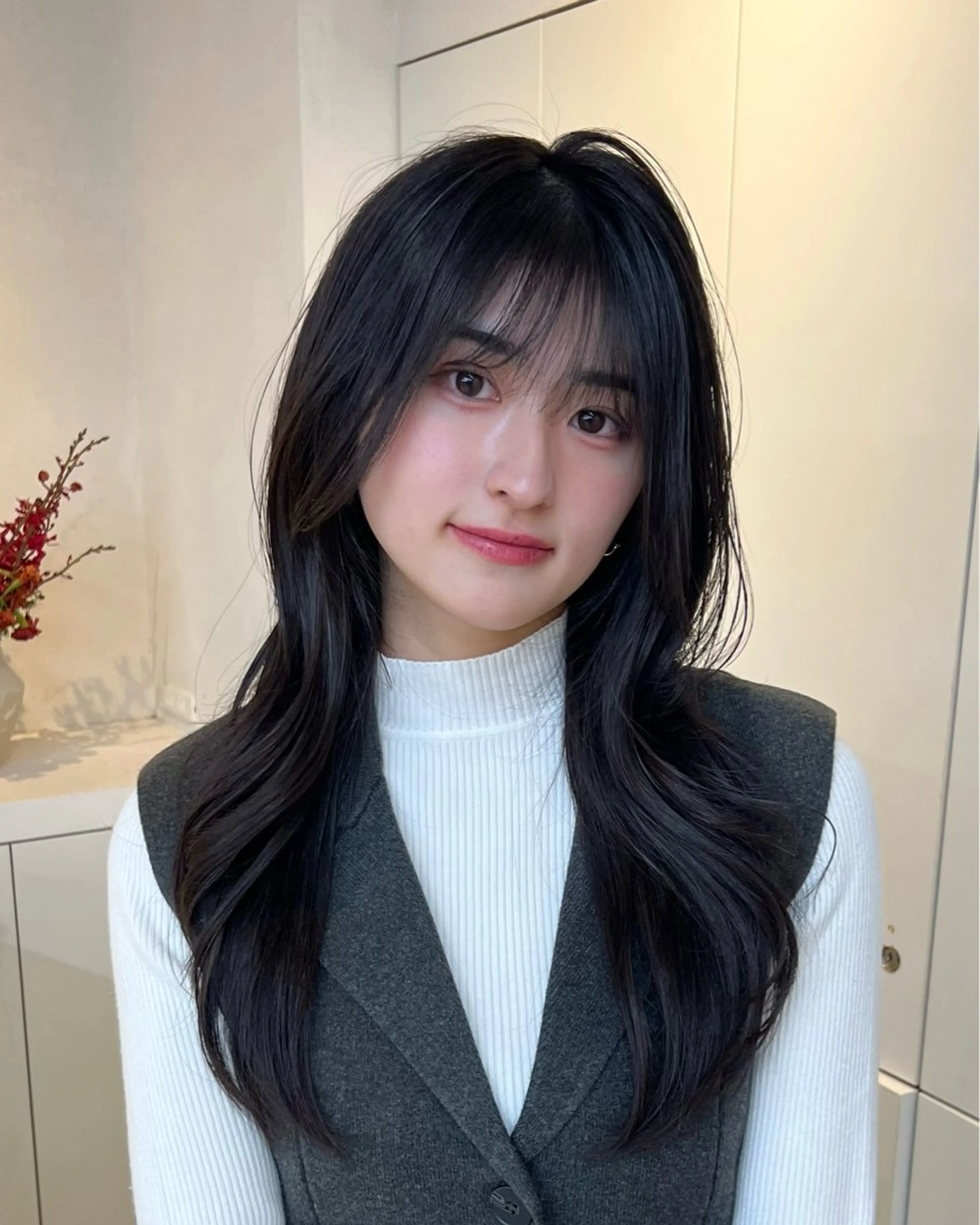 セミロング カット トリートメント 表参道/kozue/ 艶髪/髪質改善のヘアスタイル