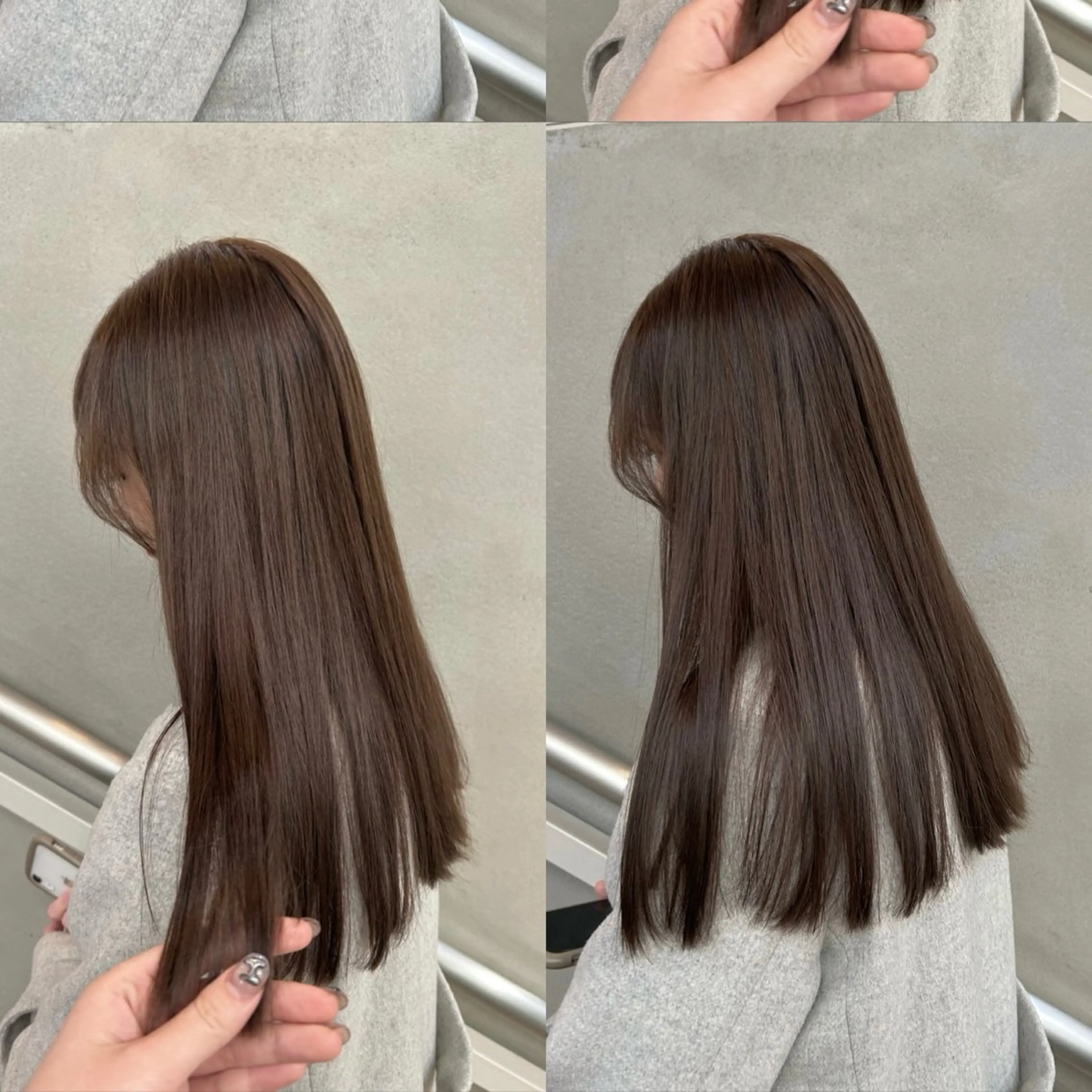 セミロング カラー ブリーチ 透明感カラー/西梅田 / nagisa🦋のヘアスタイル