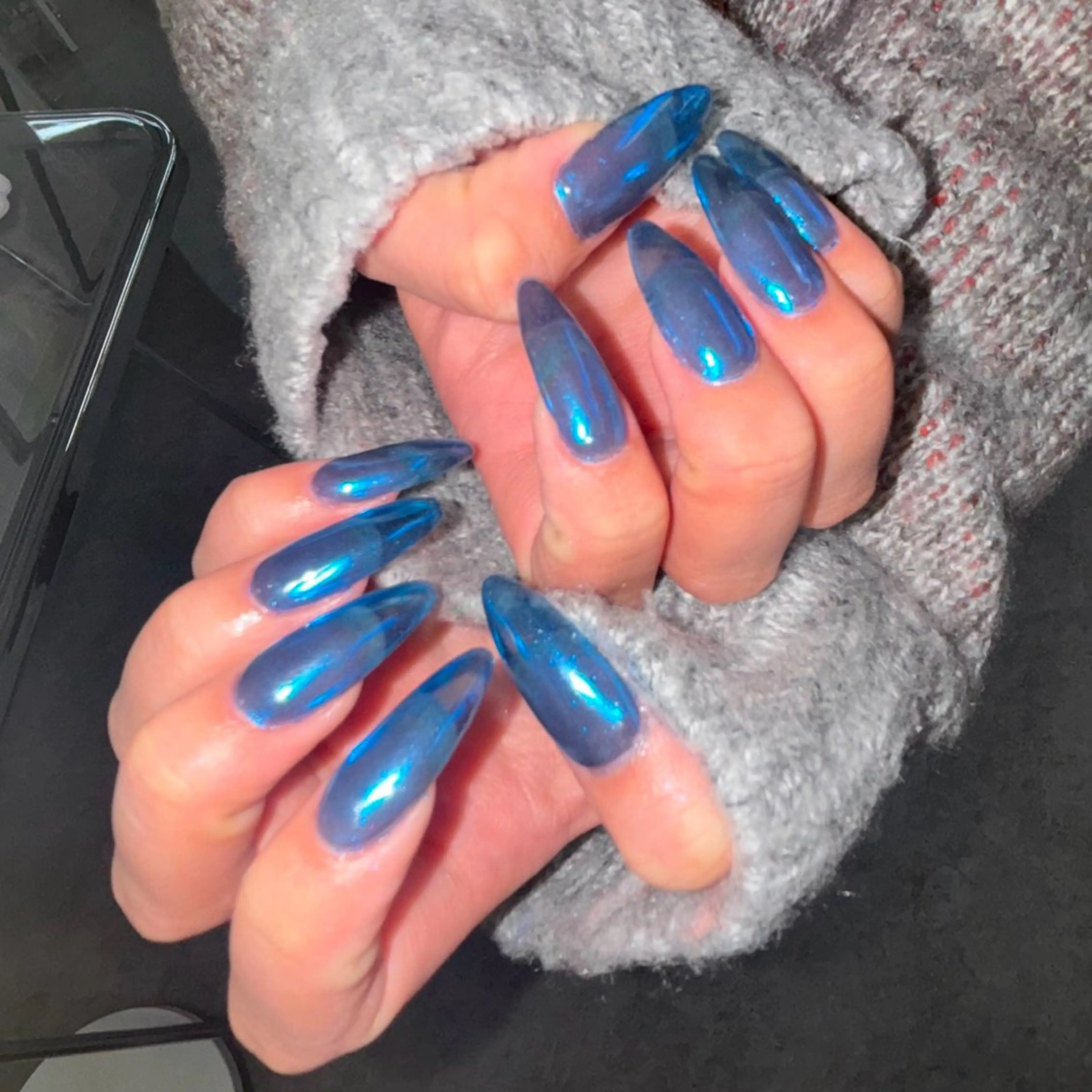 ネイル ガーリー ミラーネイル スカルプネイル ꒰ঌheaven໒꒱ chieのネイルデザイン