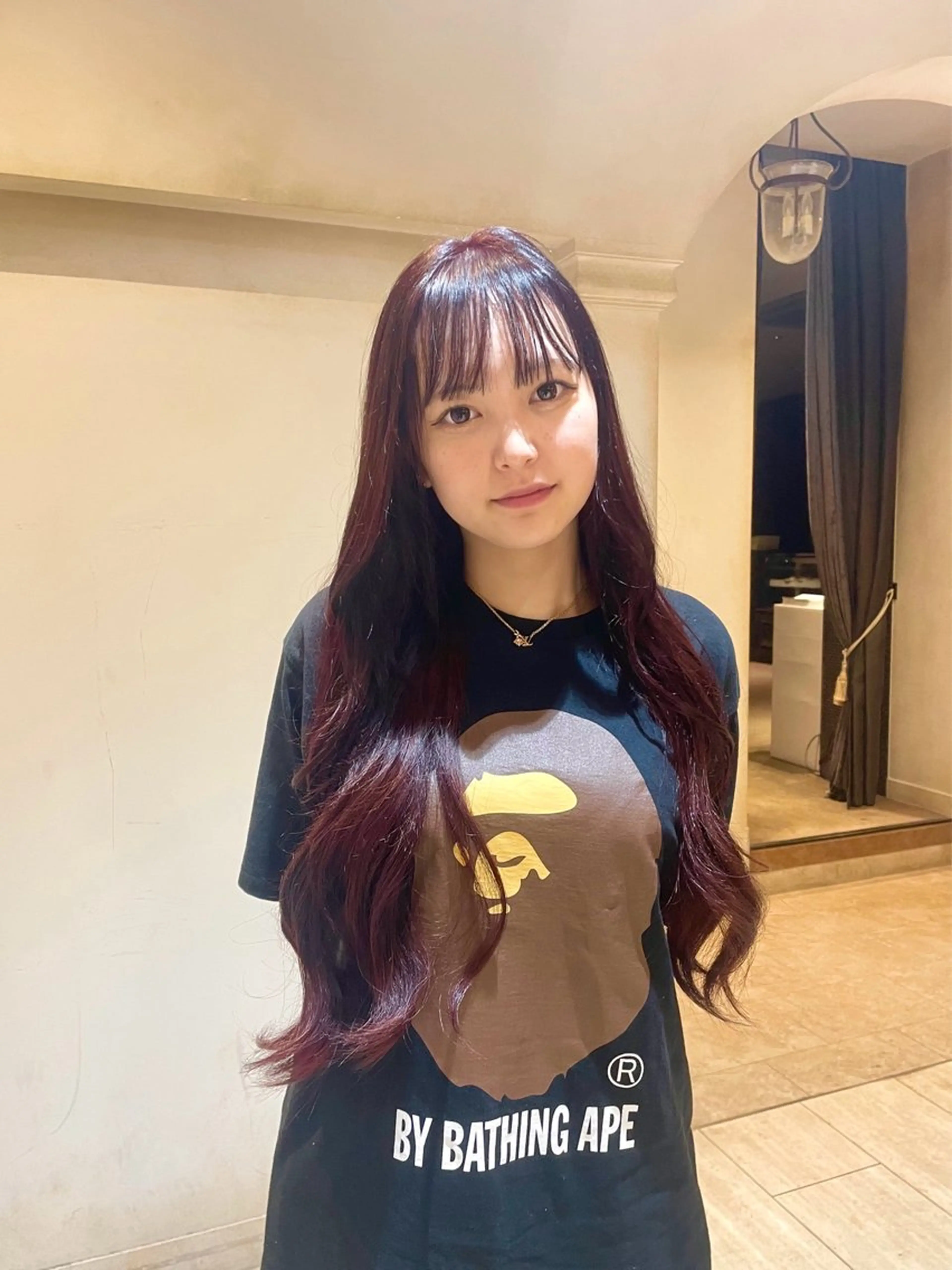 ロング 長谷 若奈のヘアスタイル