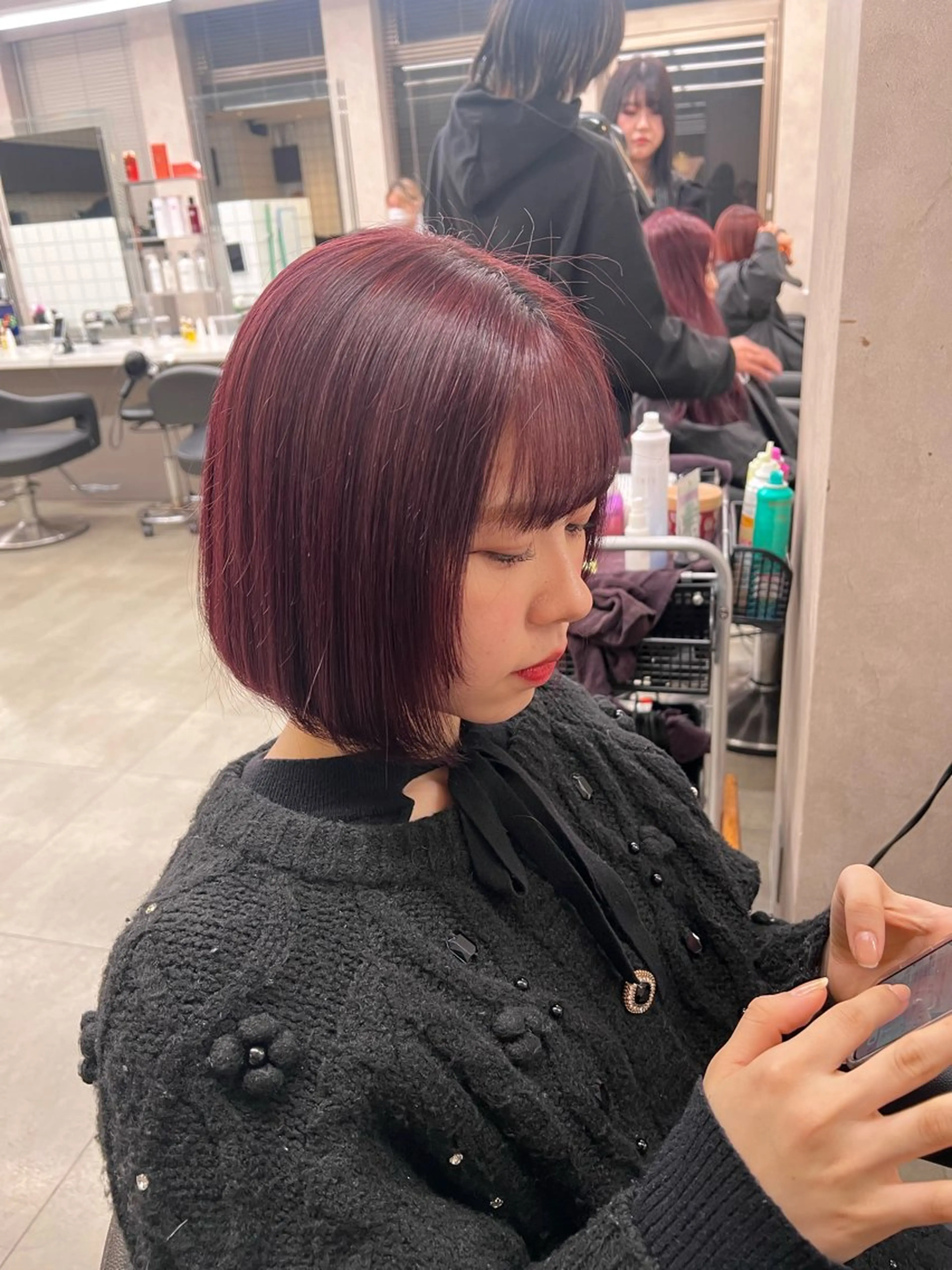 ミディアム カラー 💖札幌カラー 指名No.1💖玲奈のヘアスタイル