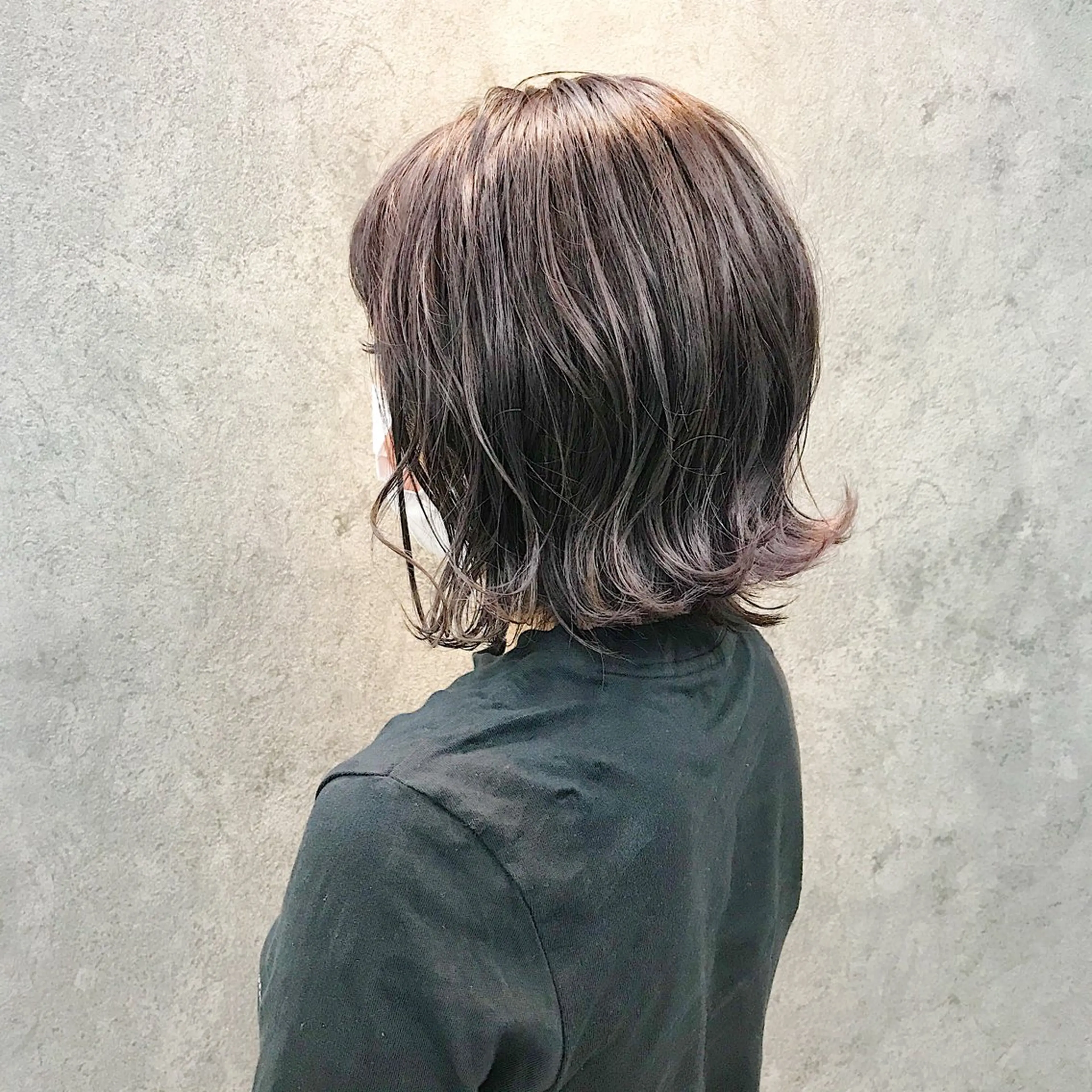 ミディアム アッシュ レイヤーカット カット ヘアカラー トリートメント 所渉/韓国レイヤー /ウルフカットのヘアスタイル