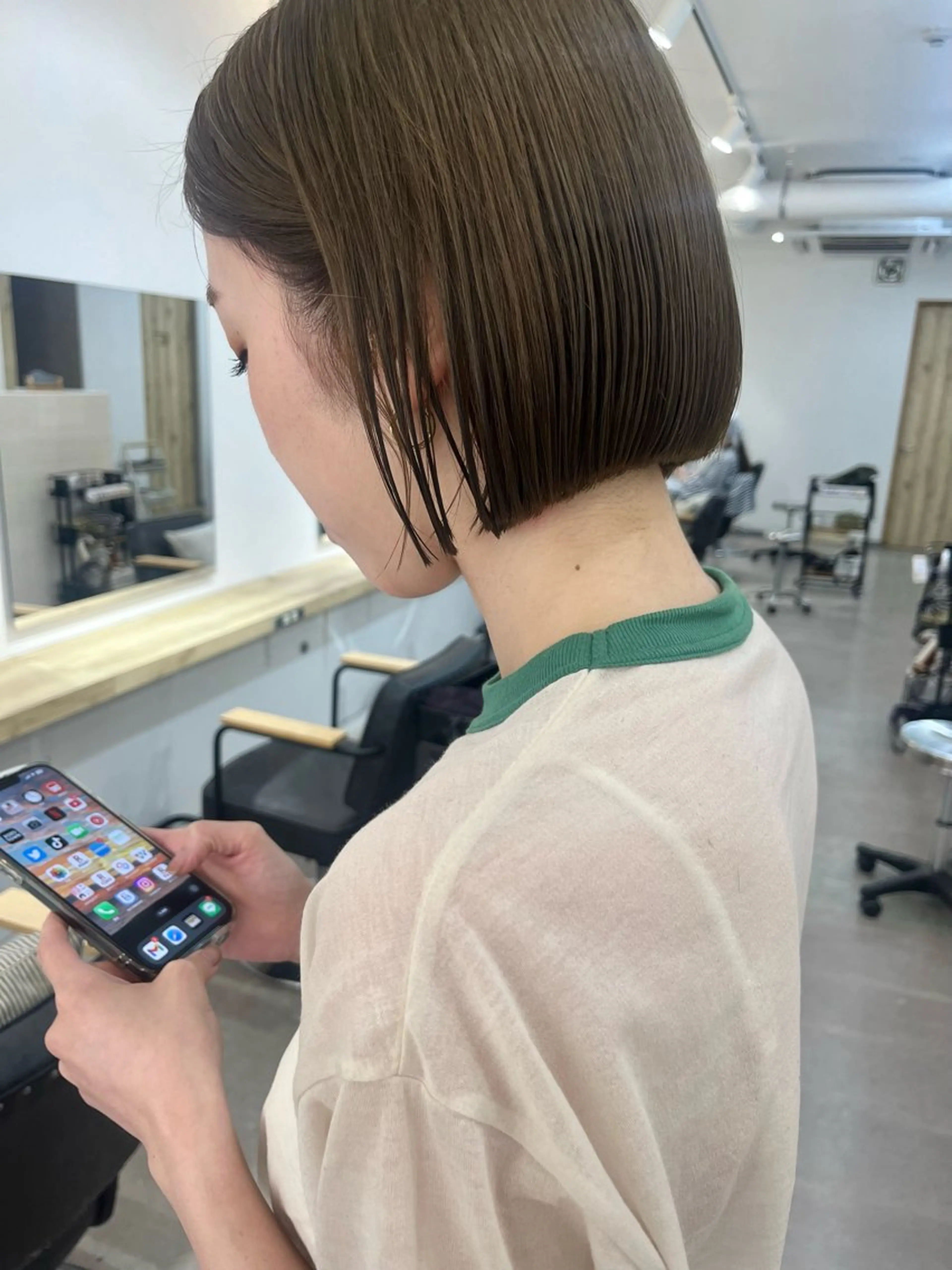 ショート カラー カット ヘアカラー トリートメント 🌼sunc HINAMI🌼のヘアスタイル