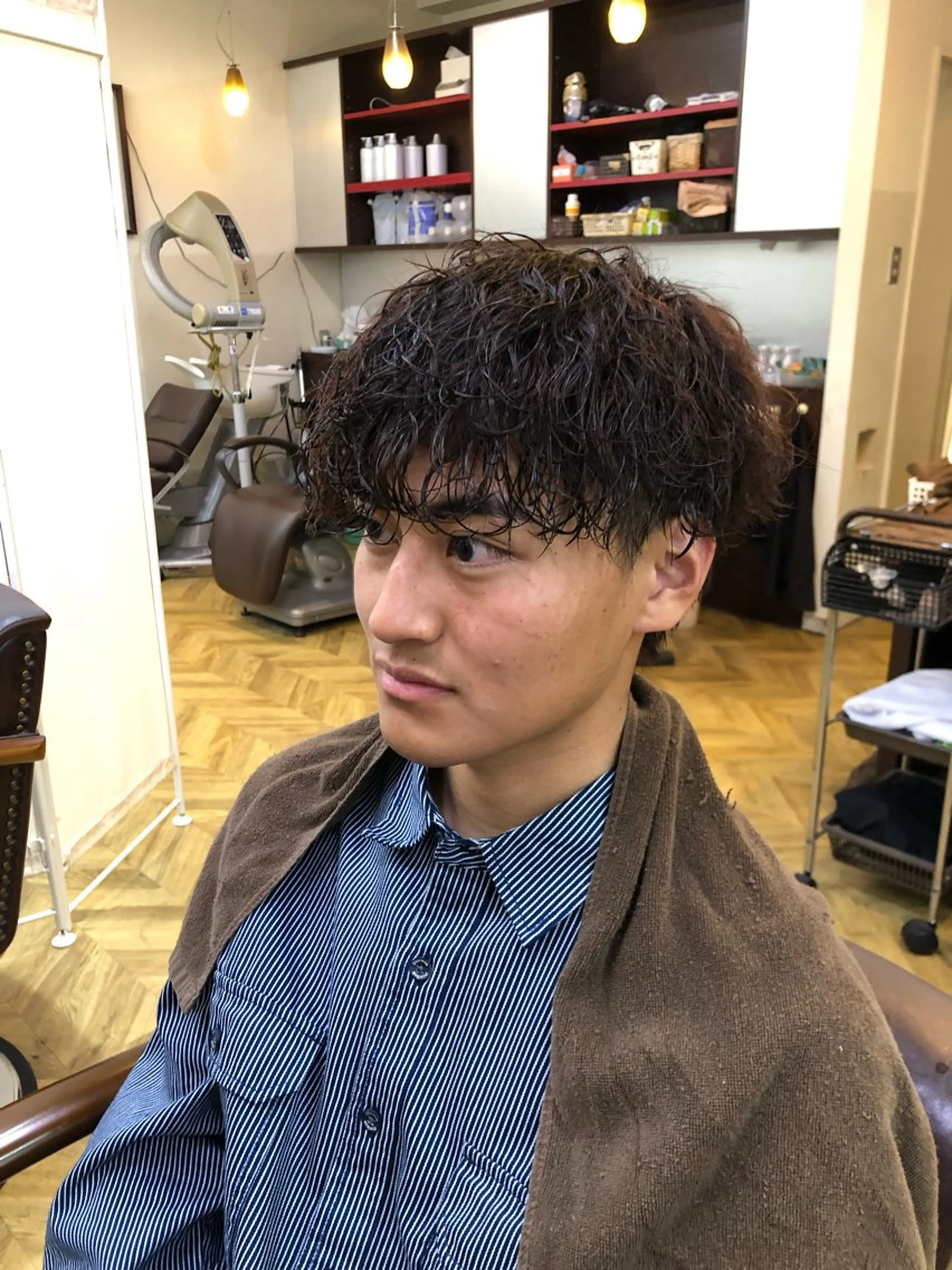 【平日限定】メンズカット+波巻きパーマの写真