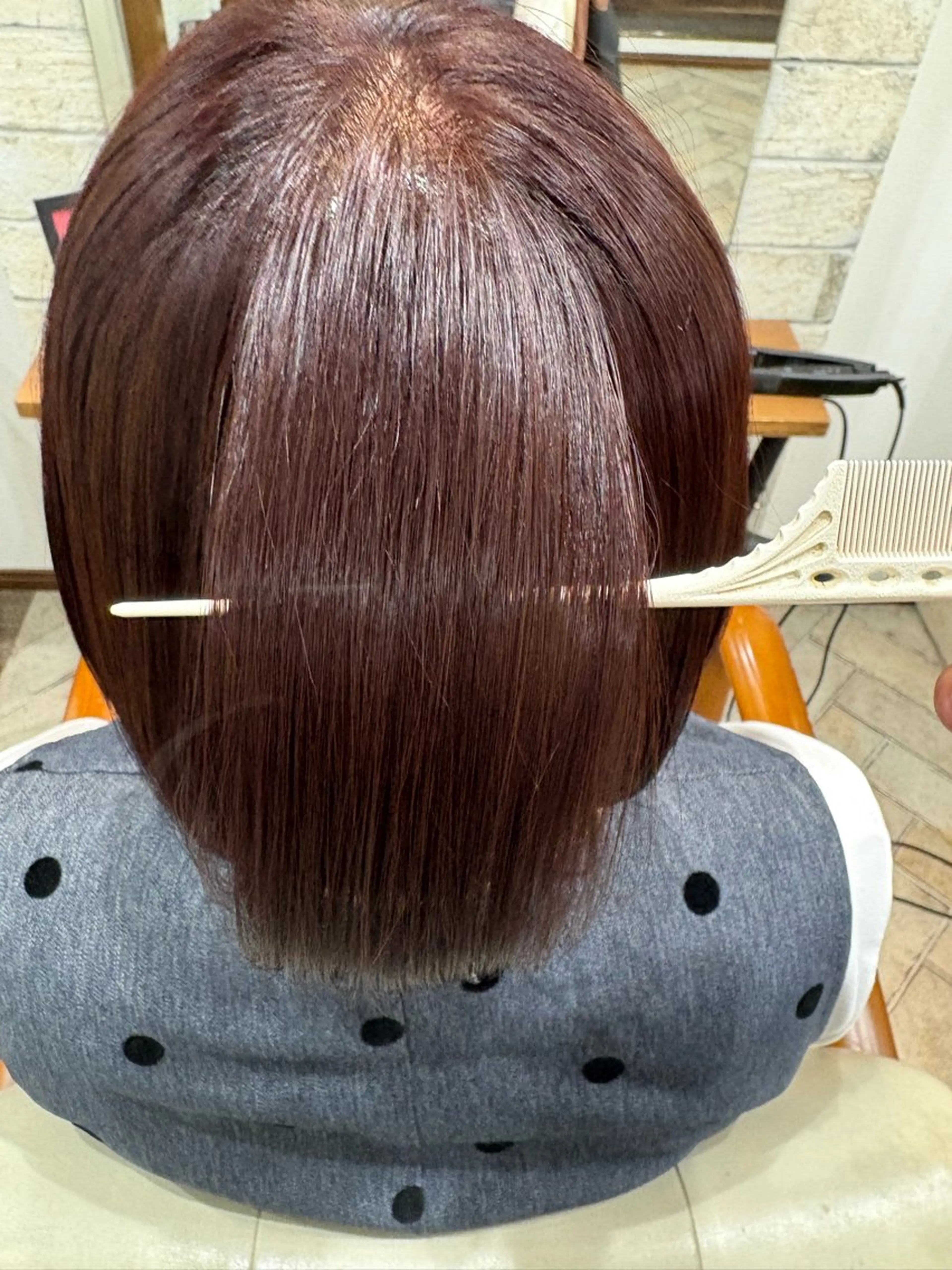 カラー 髪質改善カラー/ 結べるレイヤー/文野のヘアスタイル